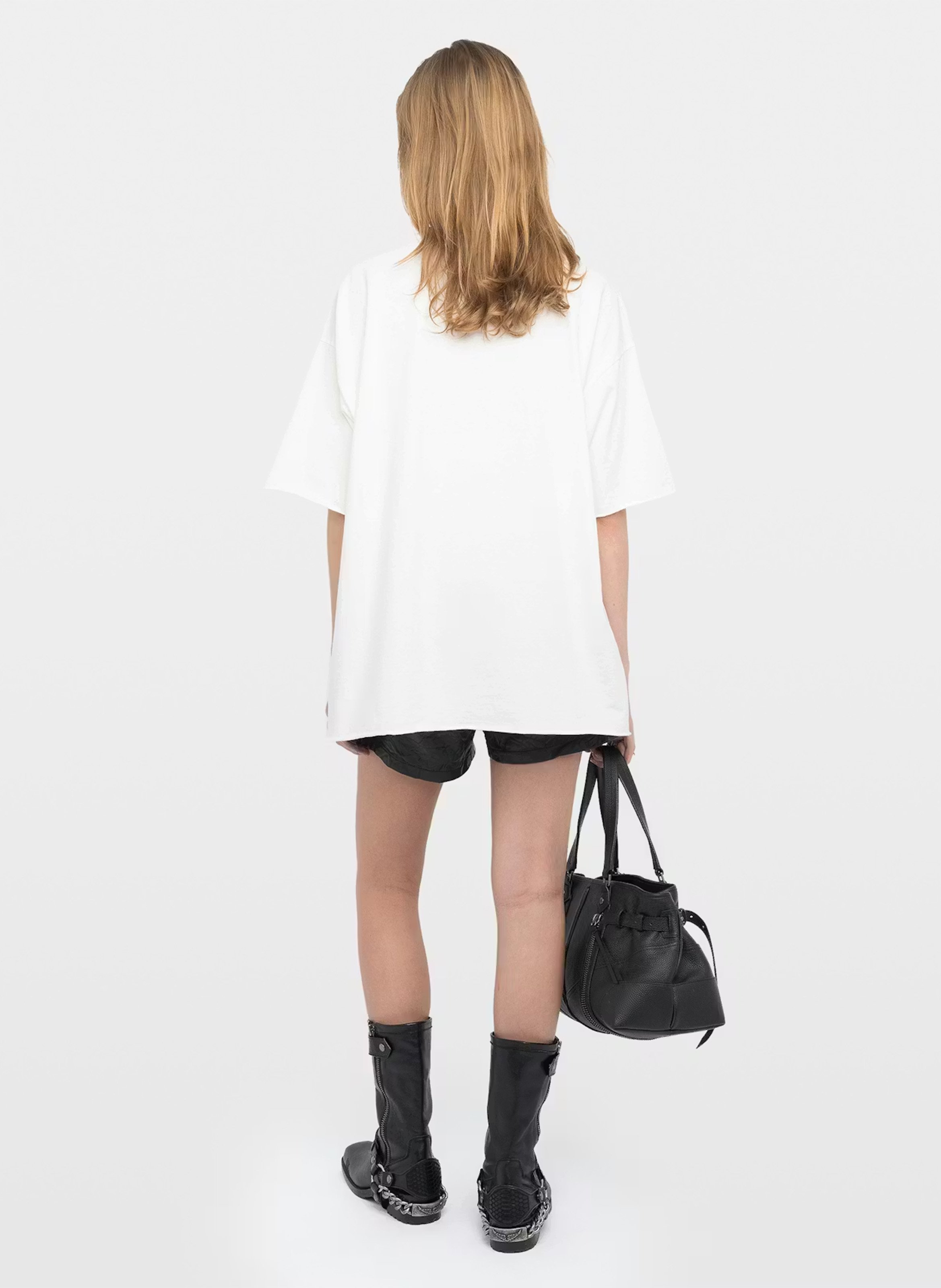 Tee-shirt col rond en coton bio walk ZADIG&VOLTAIRE Blanc