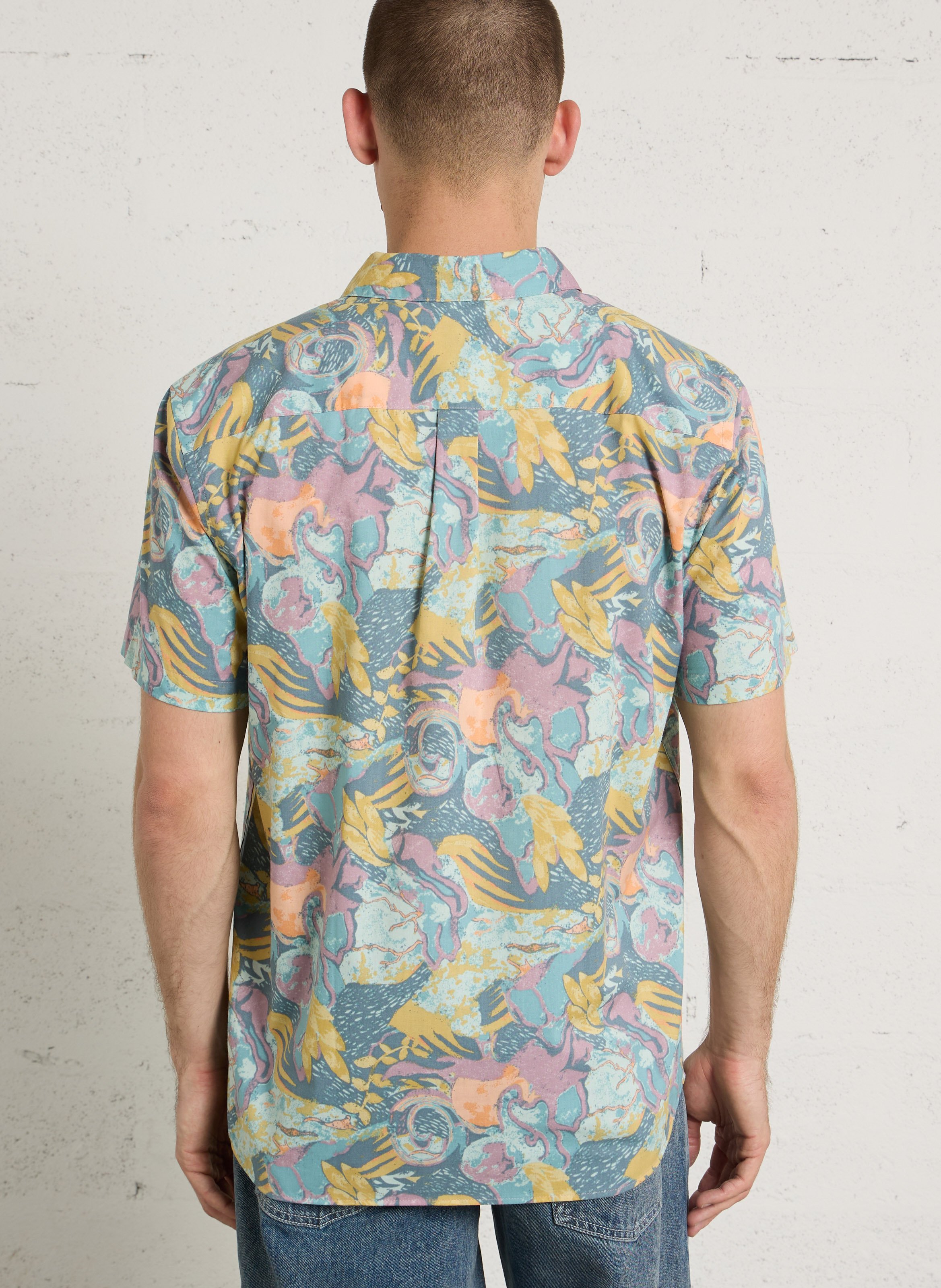 Regular-fit printed shirt in blended organic cotton PATAGONIA Multicolour