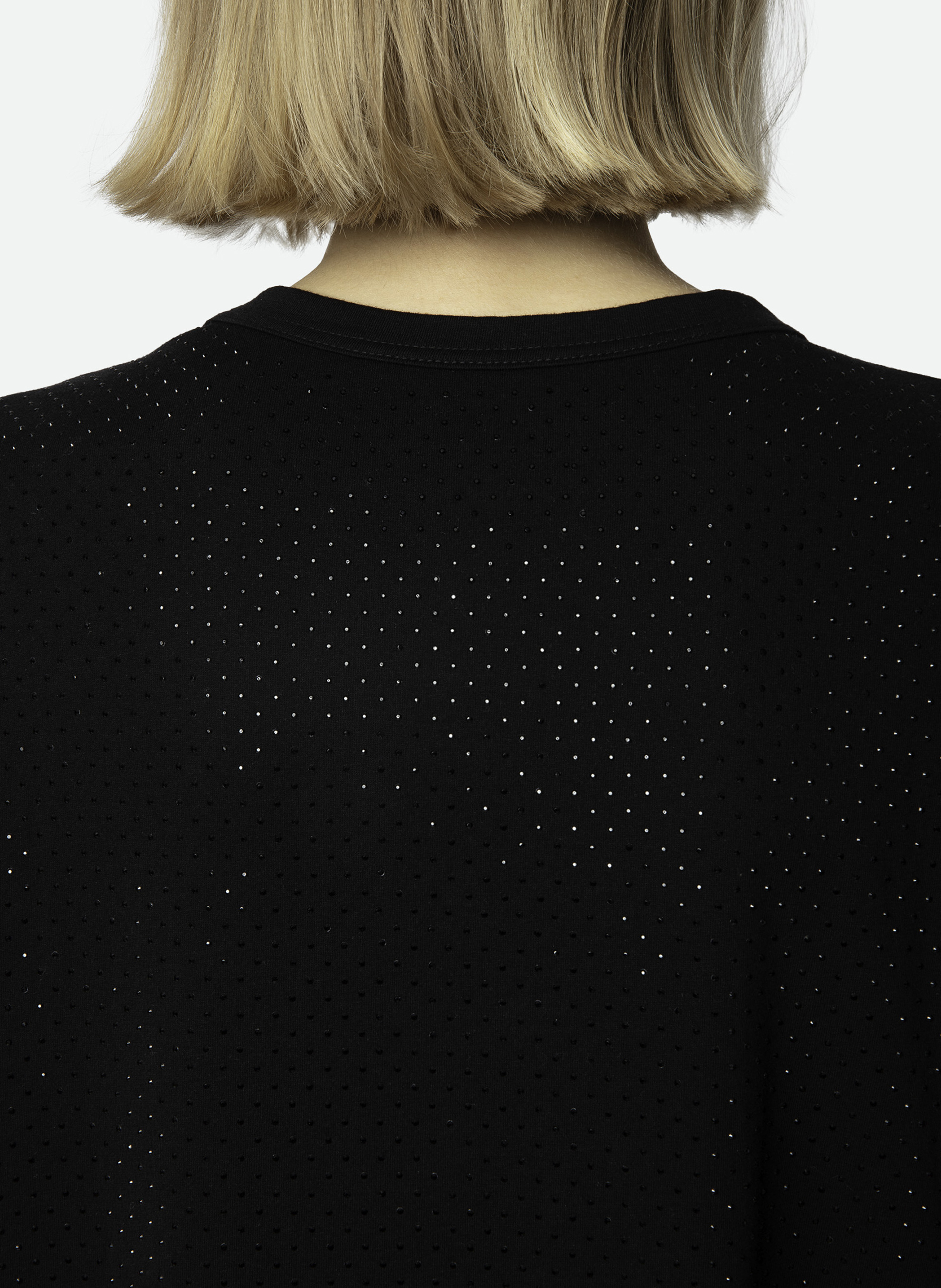 Tee-shirt à strass en coton cecilia ZADIG&VOLTAIRE Zwart