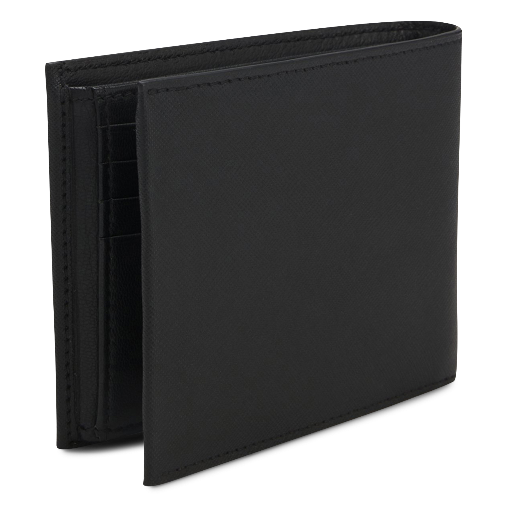 Portefeuille en cuir BOSS Noir