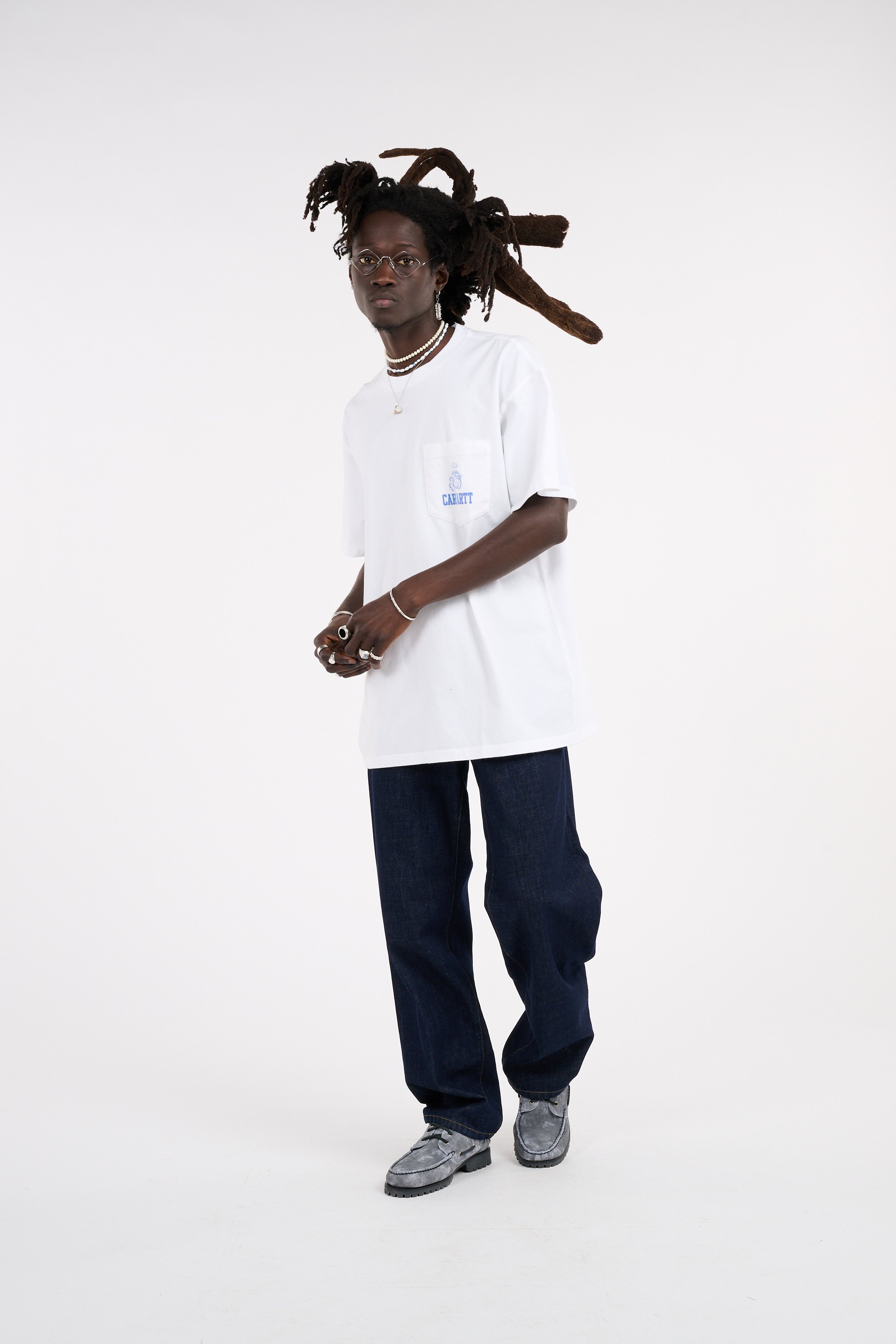 Jean aaron pant CARHARTT WIP Bleu