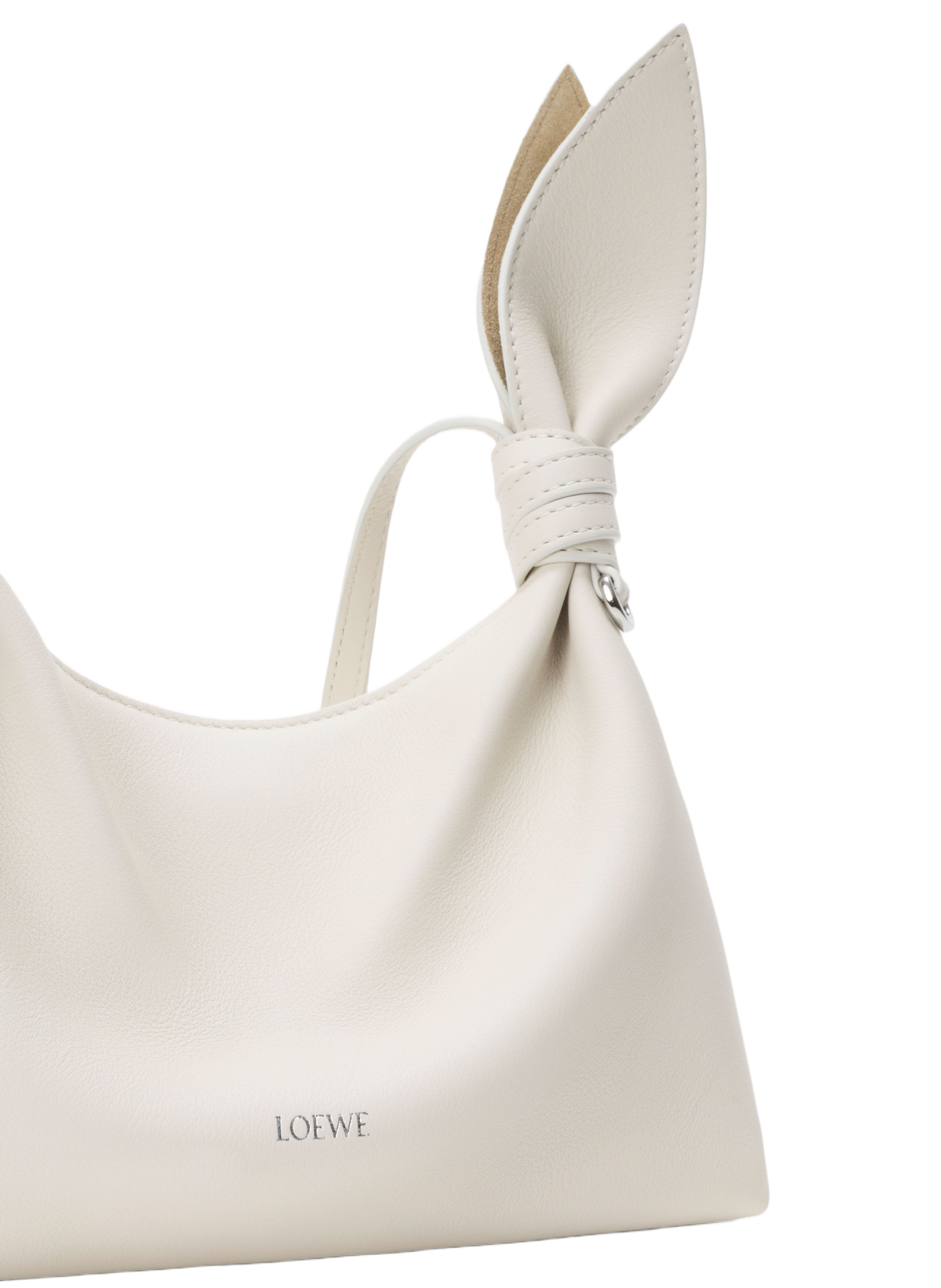 Scarf leather shoulder bag LOEWE White