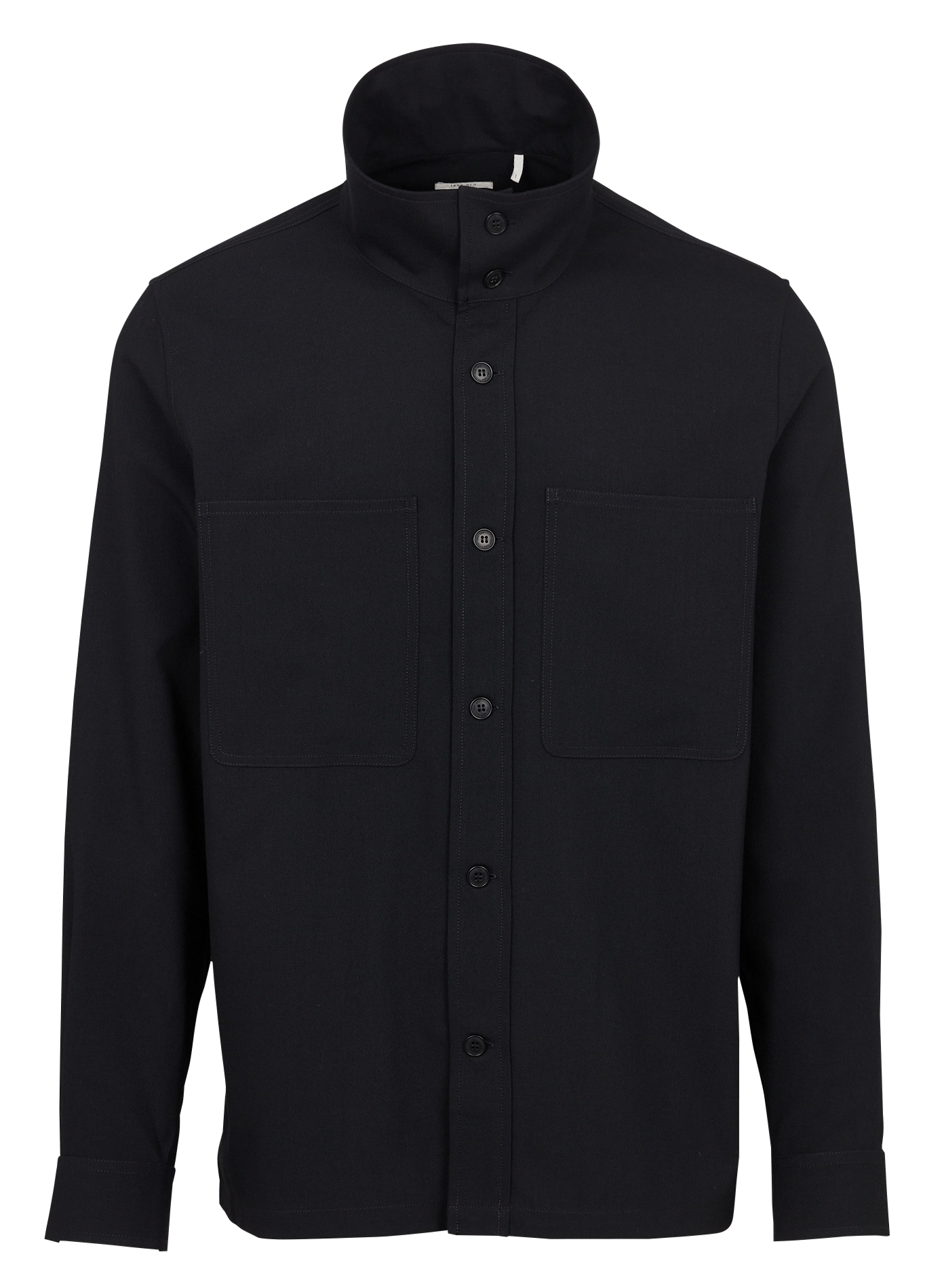 Surchemise droite boutonnée unie IKKS Bleu