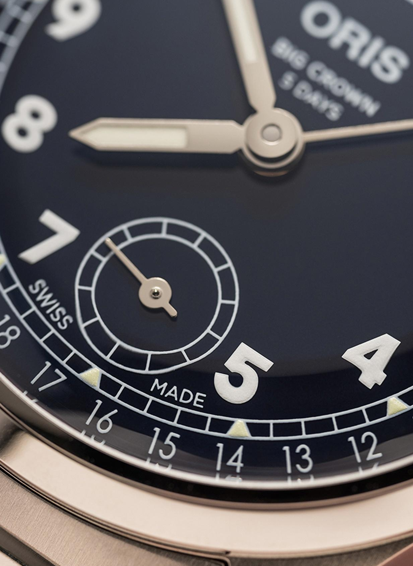Montre automatique Oris Big Crown Calibre 403 en acier inoxydable ORIS Bleu