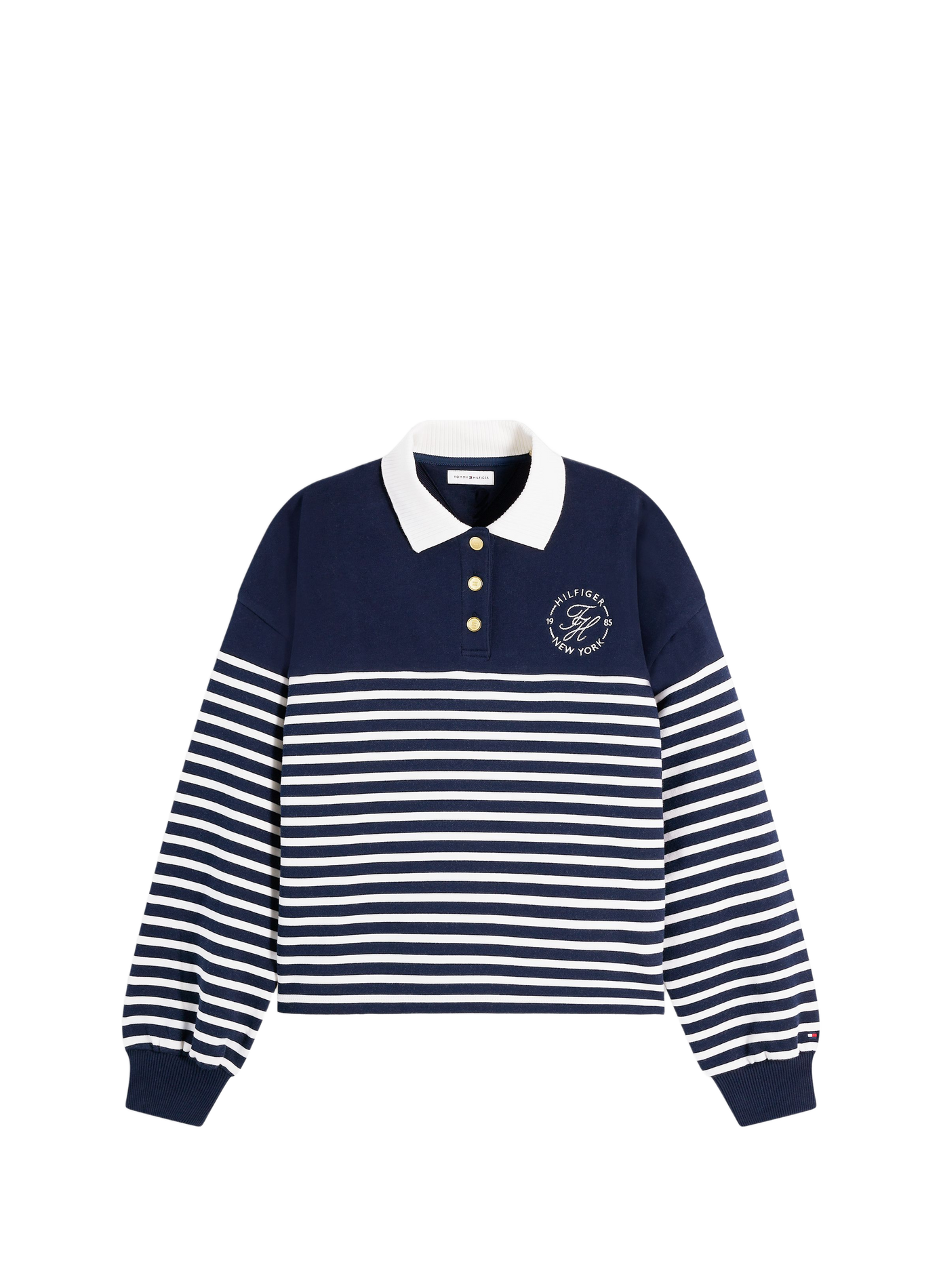 Cotton polo neck sweatshirt TOMMY HILFIGER Multicolour