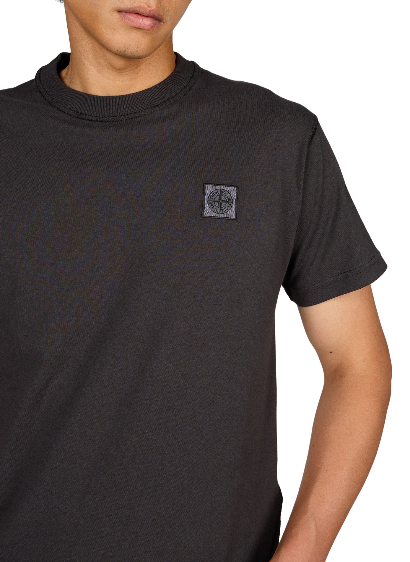 Straight round neck t-shirt STONE ISLAND Grey