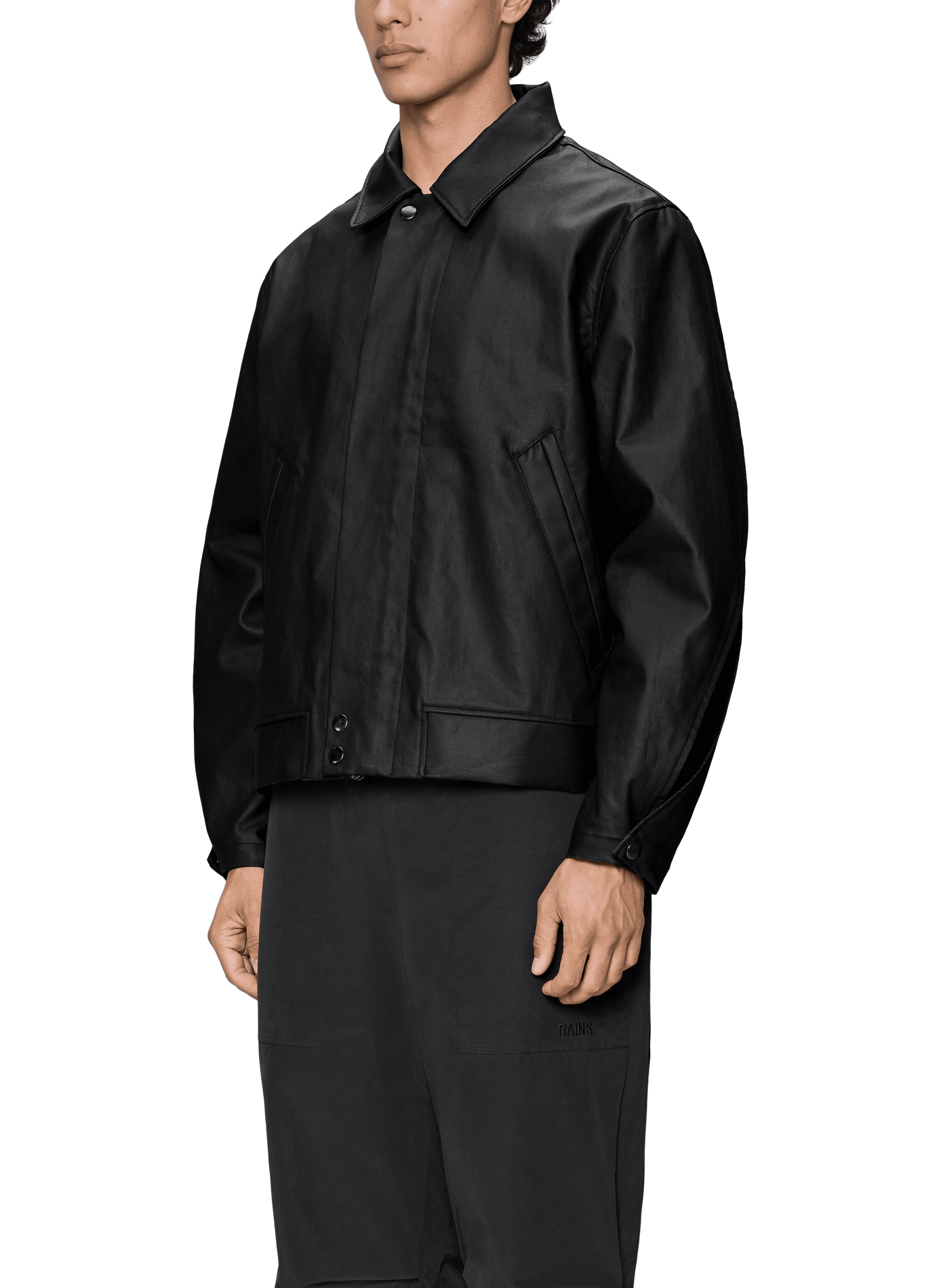Blouson en coton RAINS Noir