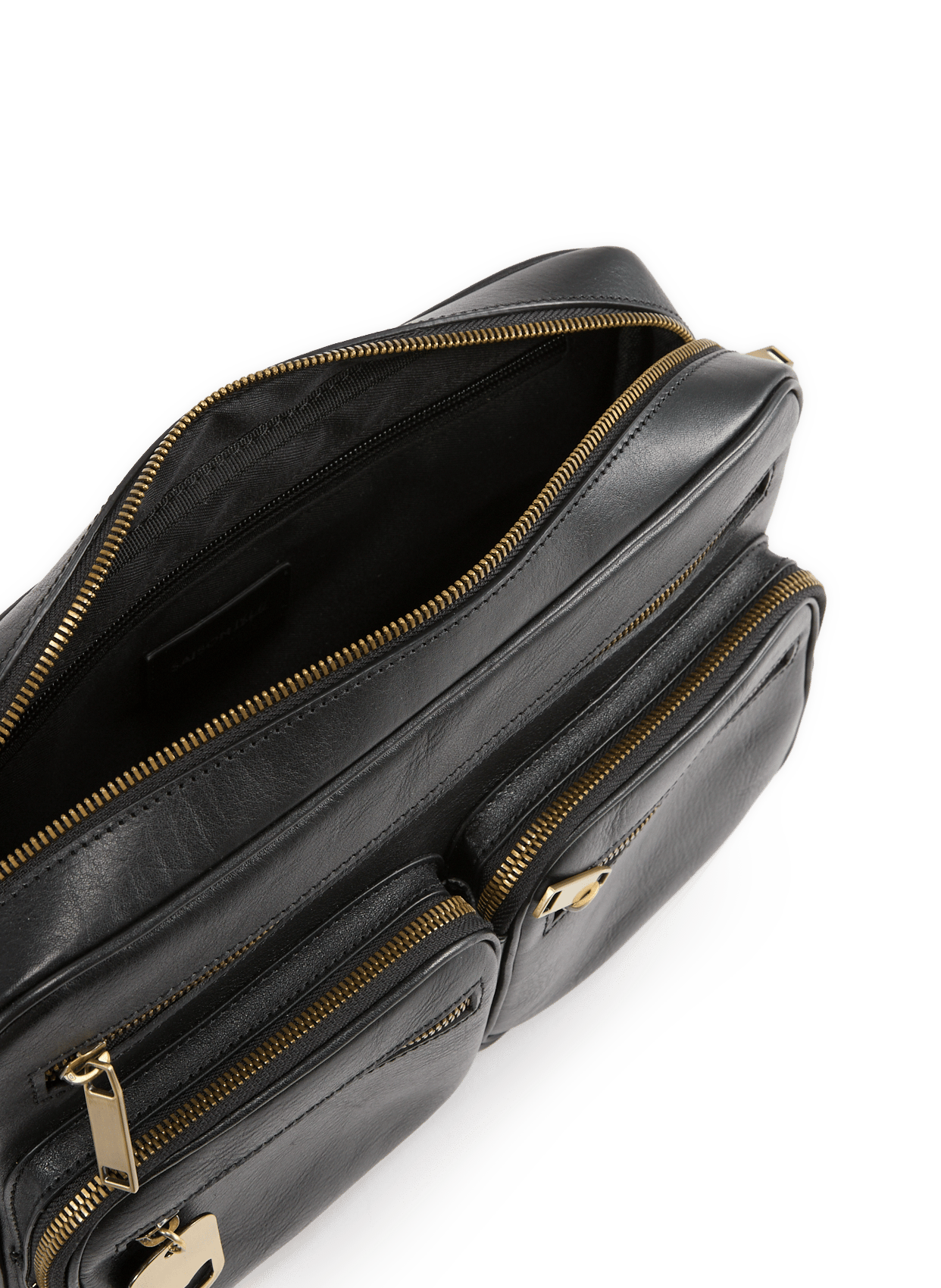 Leather shoulder bag SAISON 1865 Black