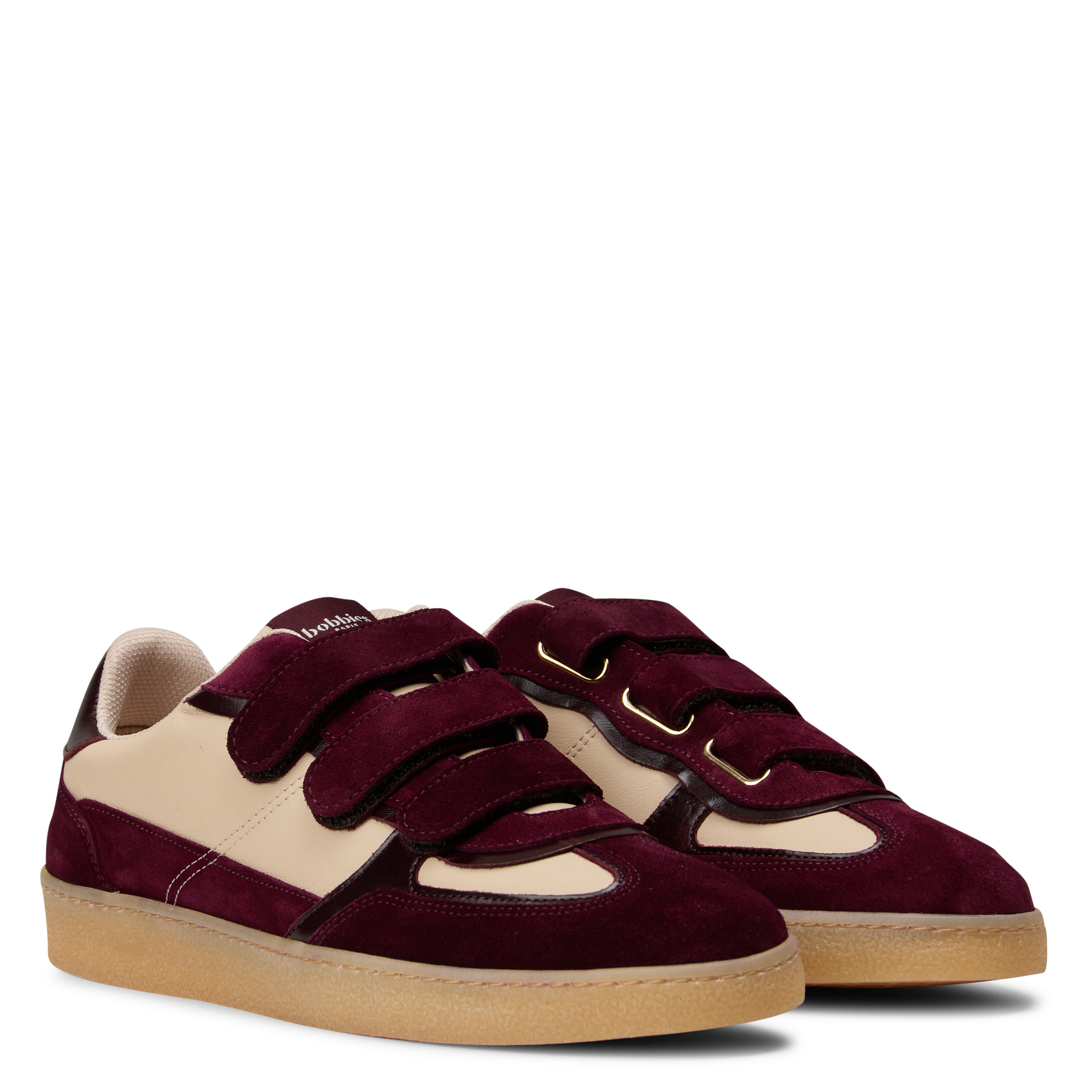 Sneakers met klittenband van lamsleer vesper BOBBIES Paars