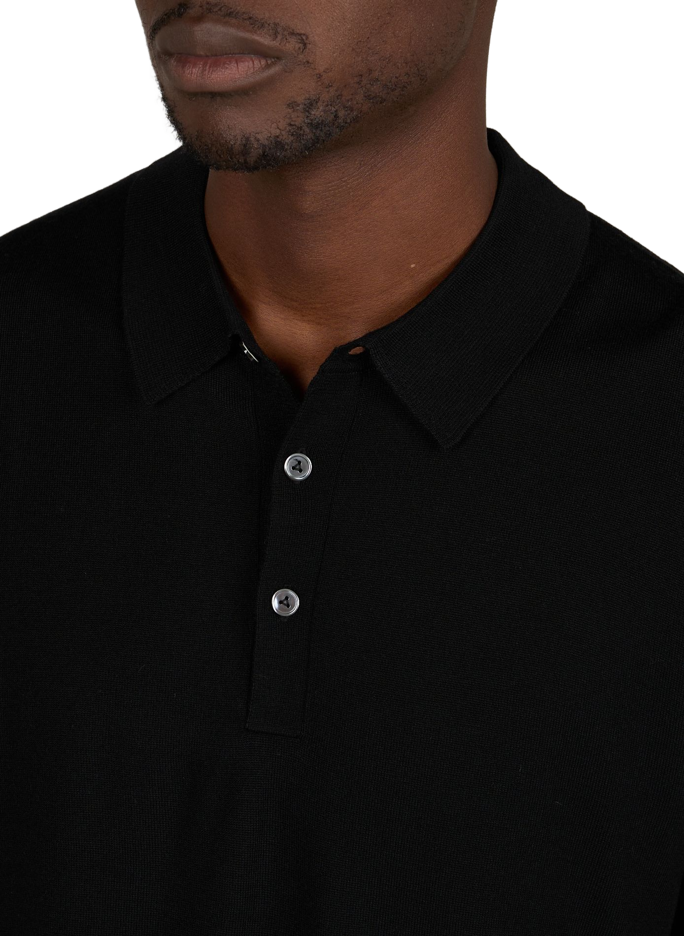 Buttoned wool jumper VAN LAACK Black