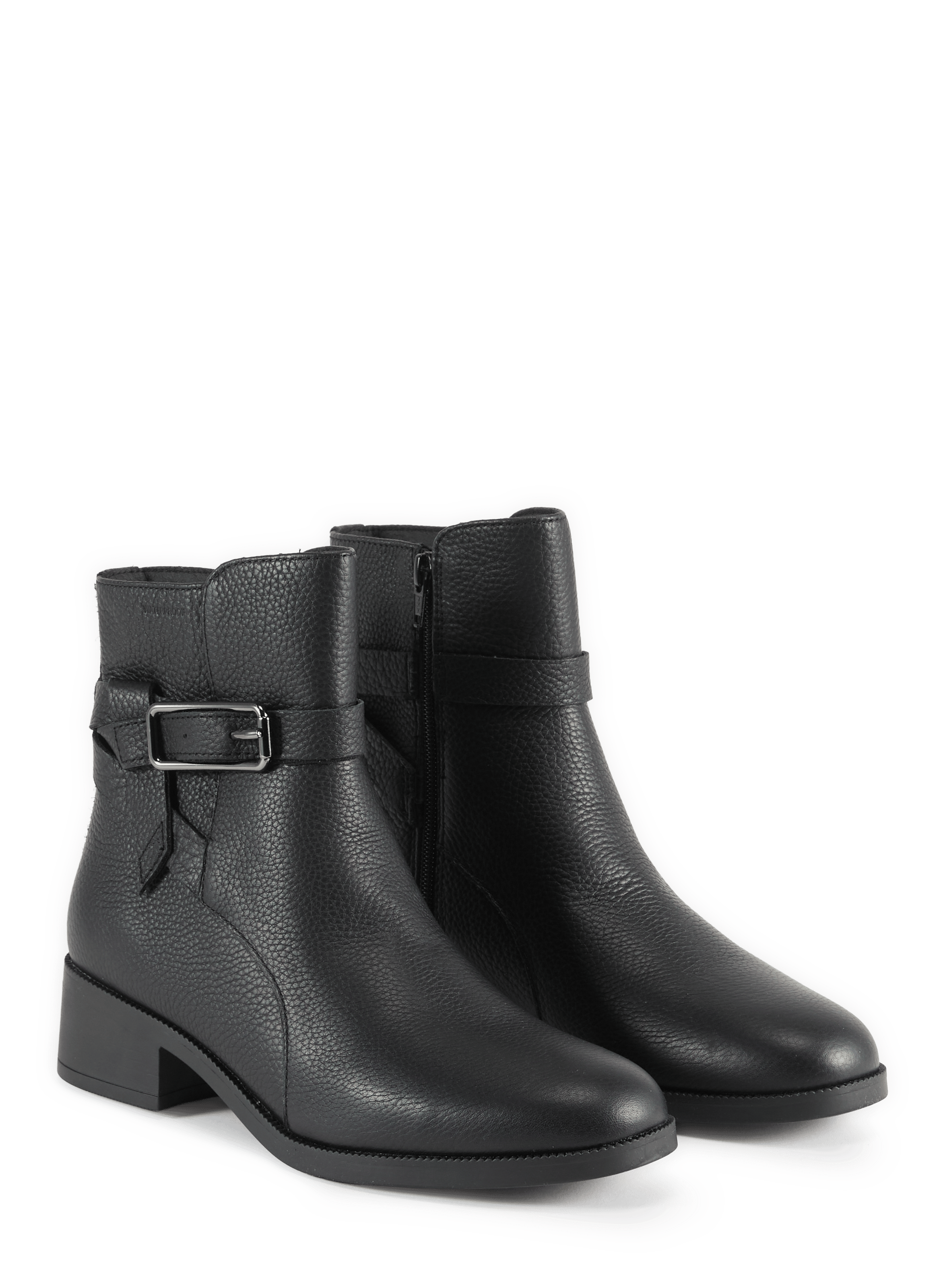 Leather ankle boots GEOX Black
