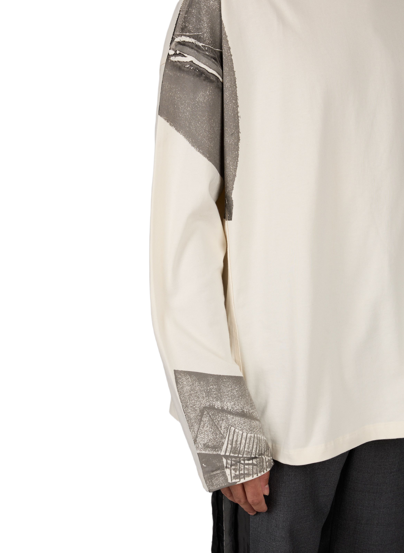 Gerader T-Shirt mit Rundhalsausschnitt und Print SONIA CARRASCO Beige