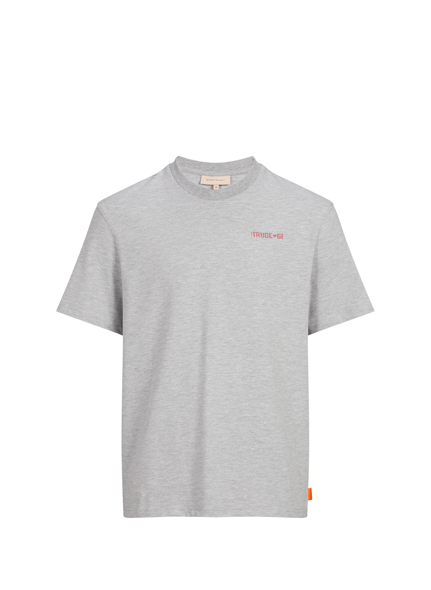 Screen-printed crew-neck T-shirt GERTRUDE Grey