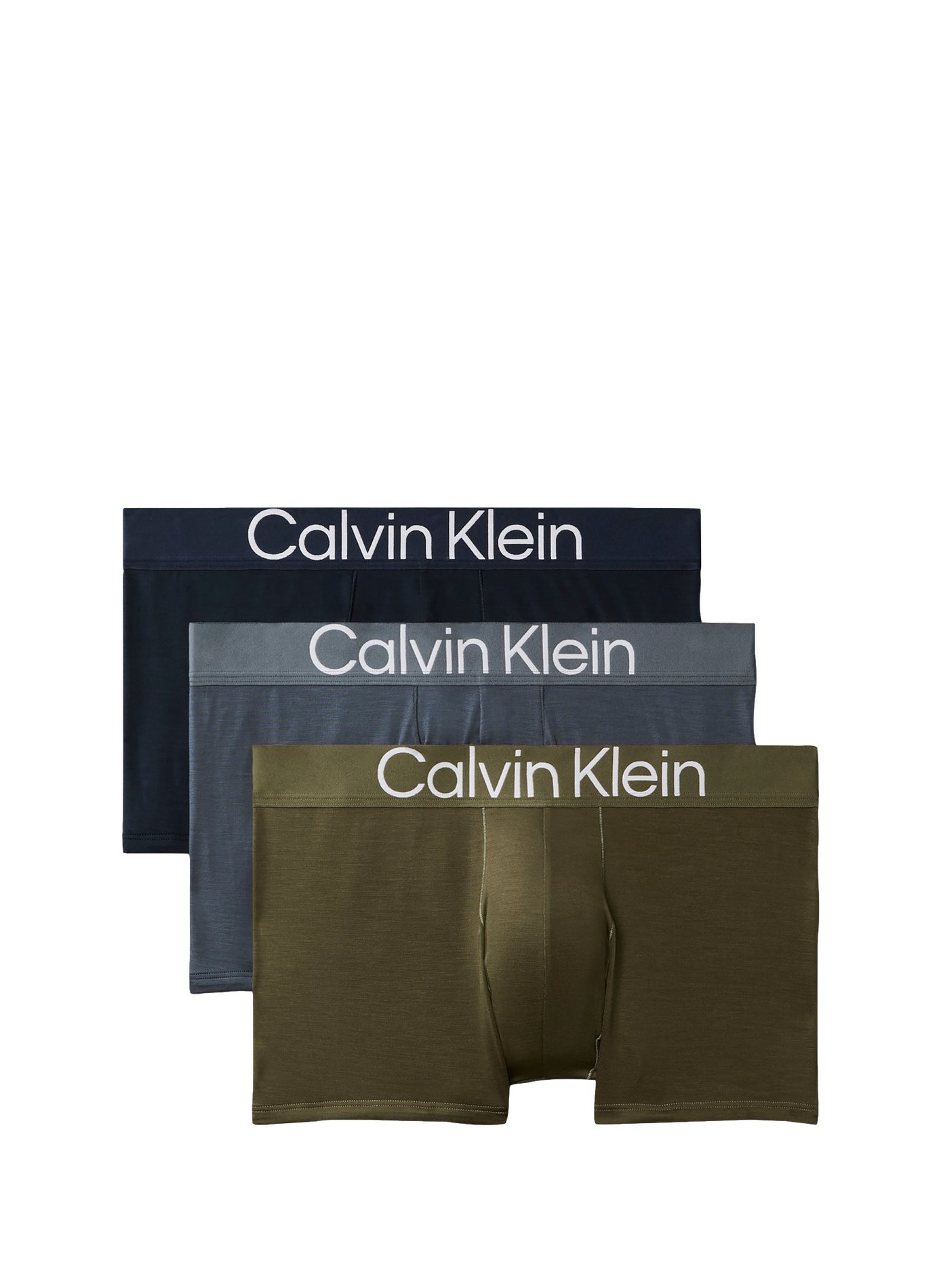 Lot de 3 boxers unis CALVIN KLEIN Multicolore