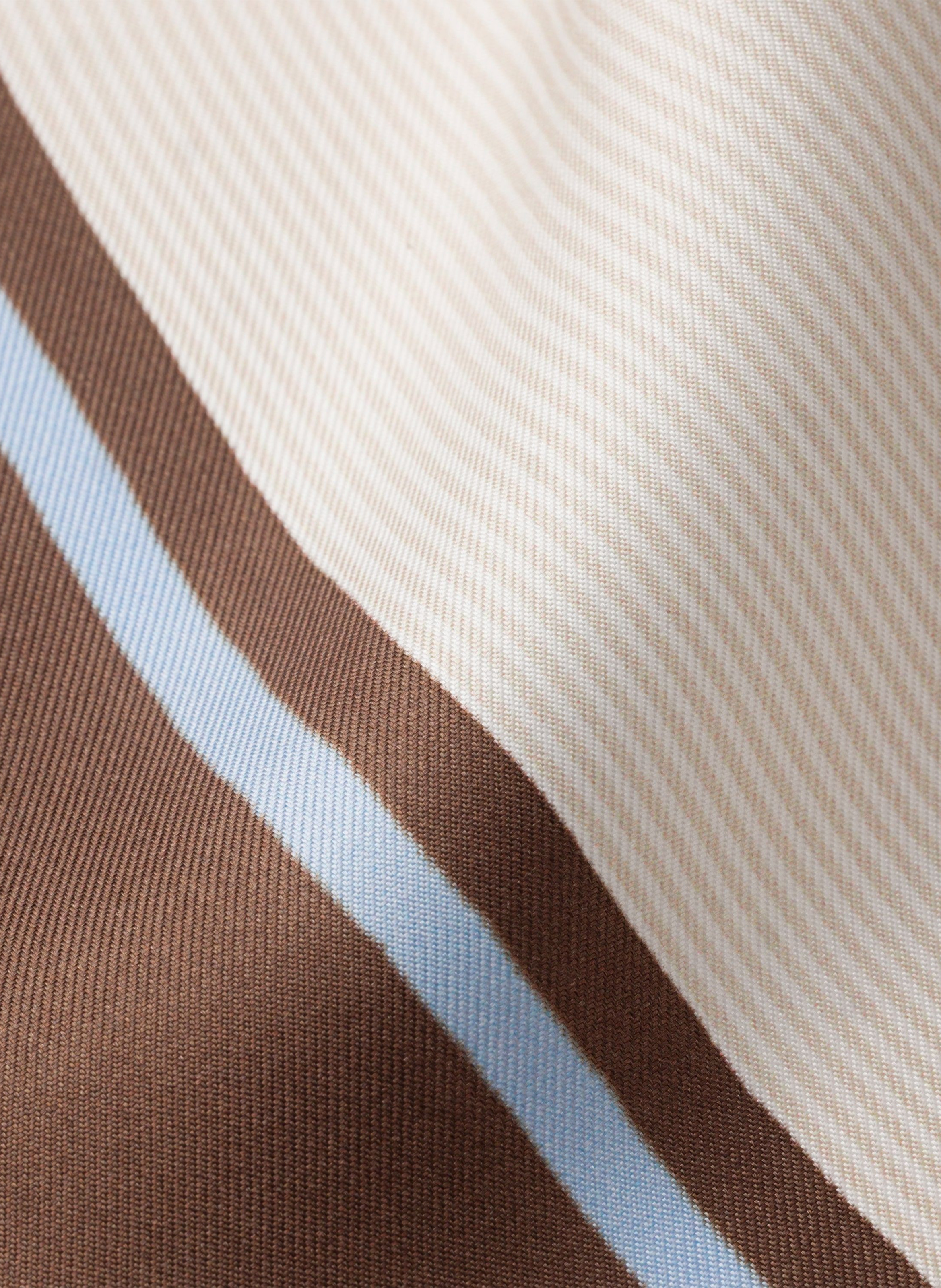Foulard en sergé imprimé PRADA Marron