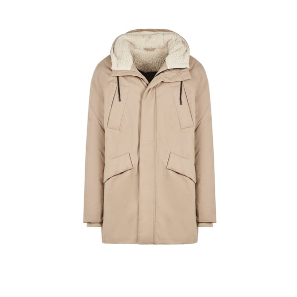 Parka en coton et sherling