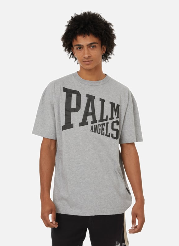 Cotton T-shirt Grey by PALM ANGELS PALM ANGELS Cotton T-shirt Grey