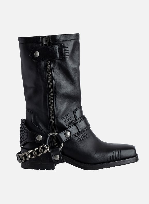 Bottines en cuir igata Noir by ZADIG&VOLTAIRE ZADIG&VOLTAIRE Bottines en cuir igata Noir
