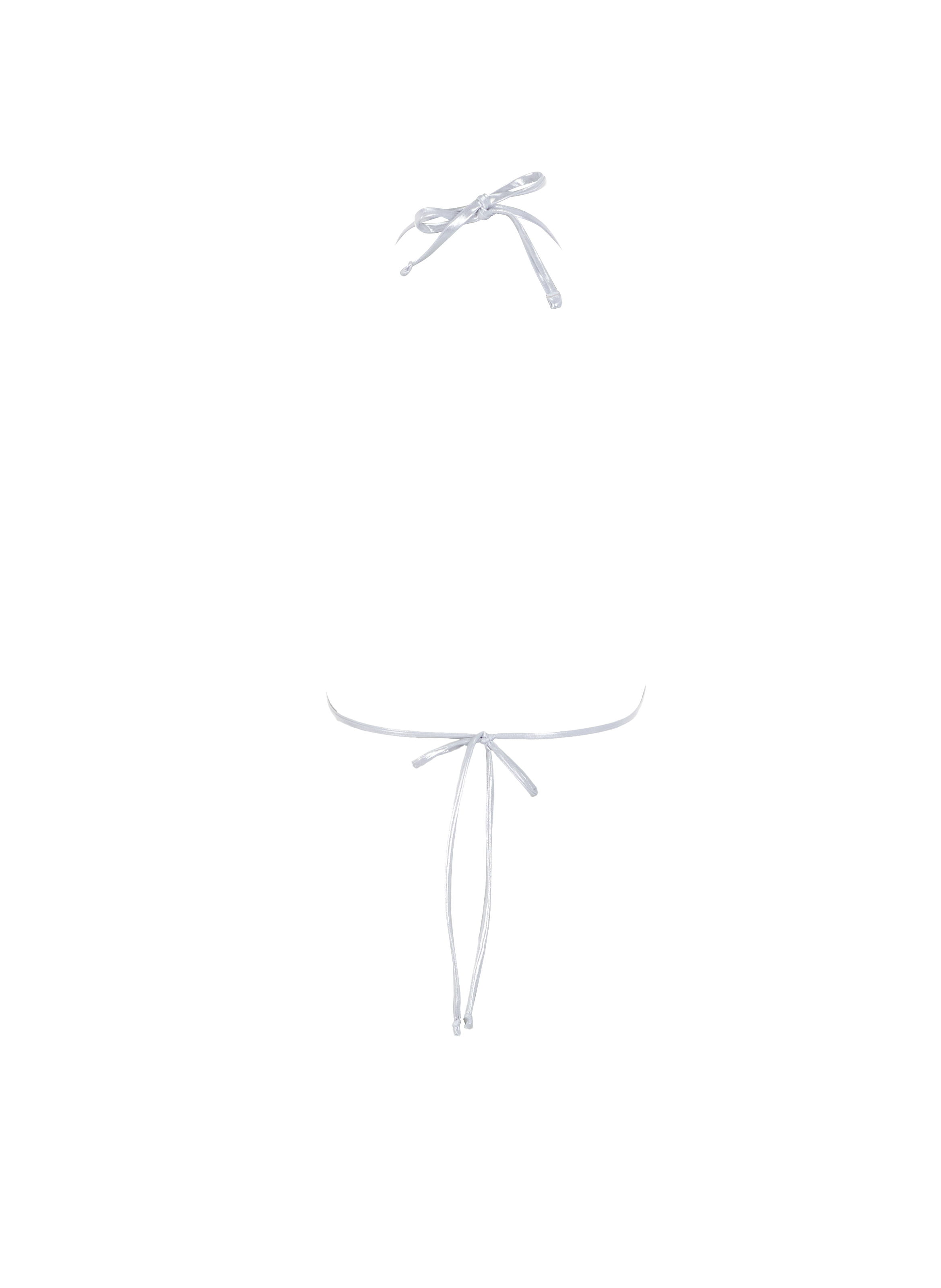 Haut de maillot de bain triangle SAISON 1865 Argent