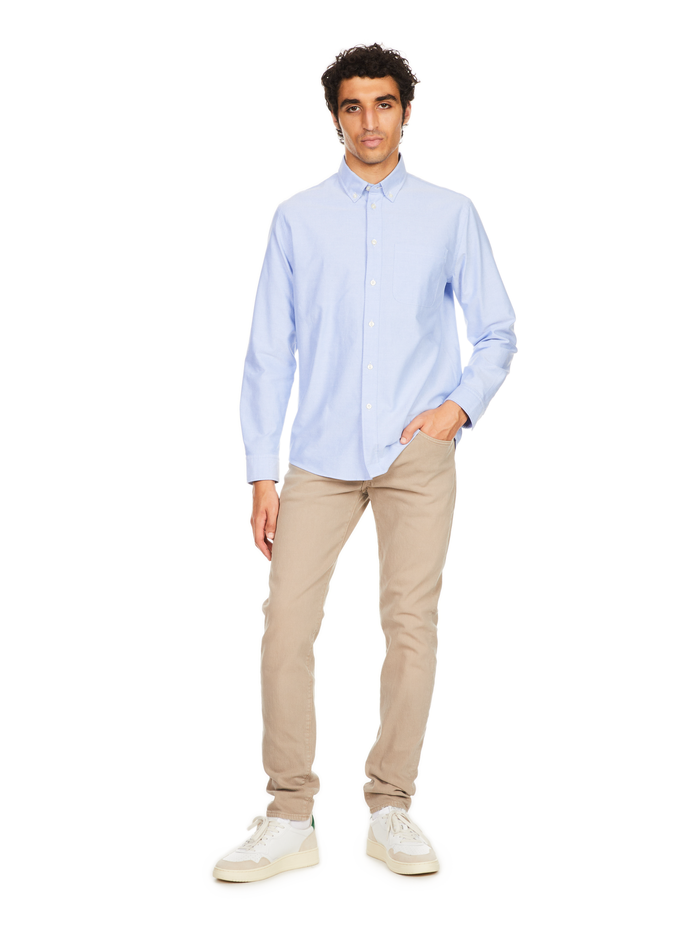 Long-sleeve cotton Shirt  SELECTED Blue