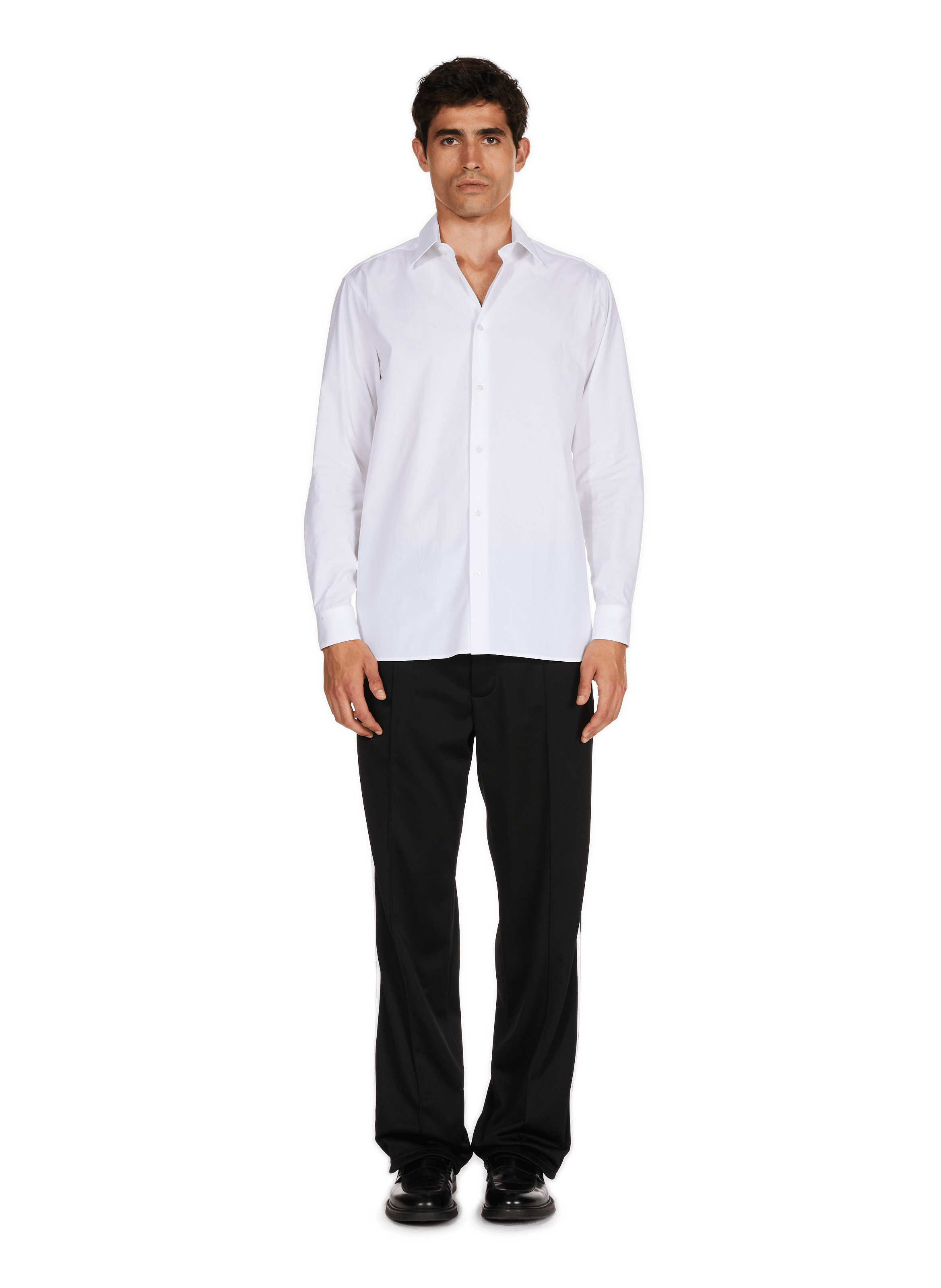 Chemise Daver col classique en coton  SAISON 1865 Blanc