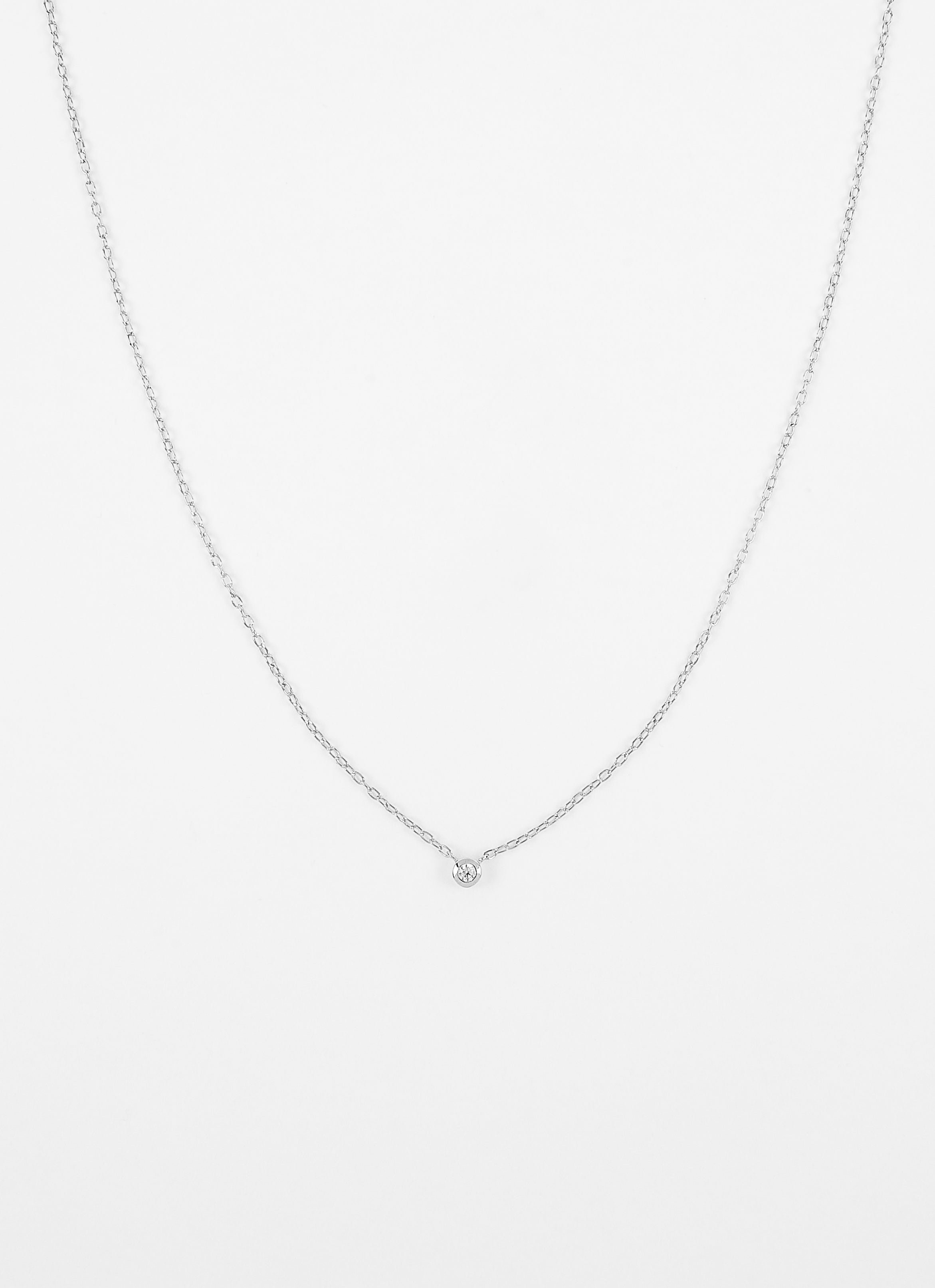 Collier solitaire esmée argent 925 ANNA SOTTILOTTA Argent