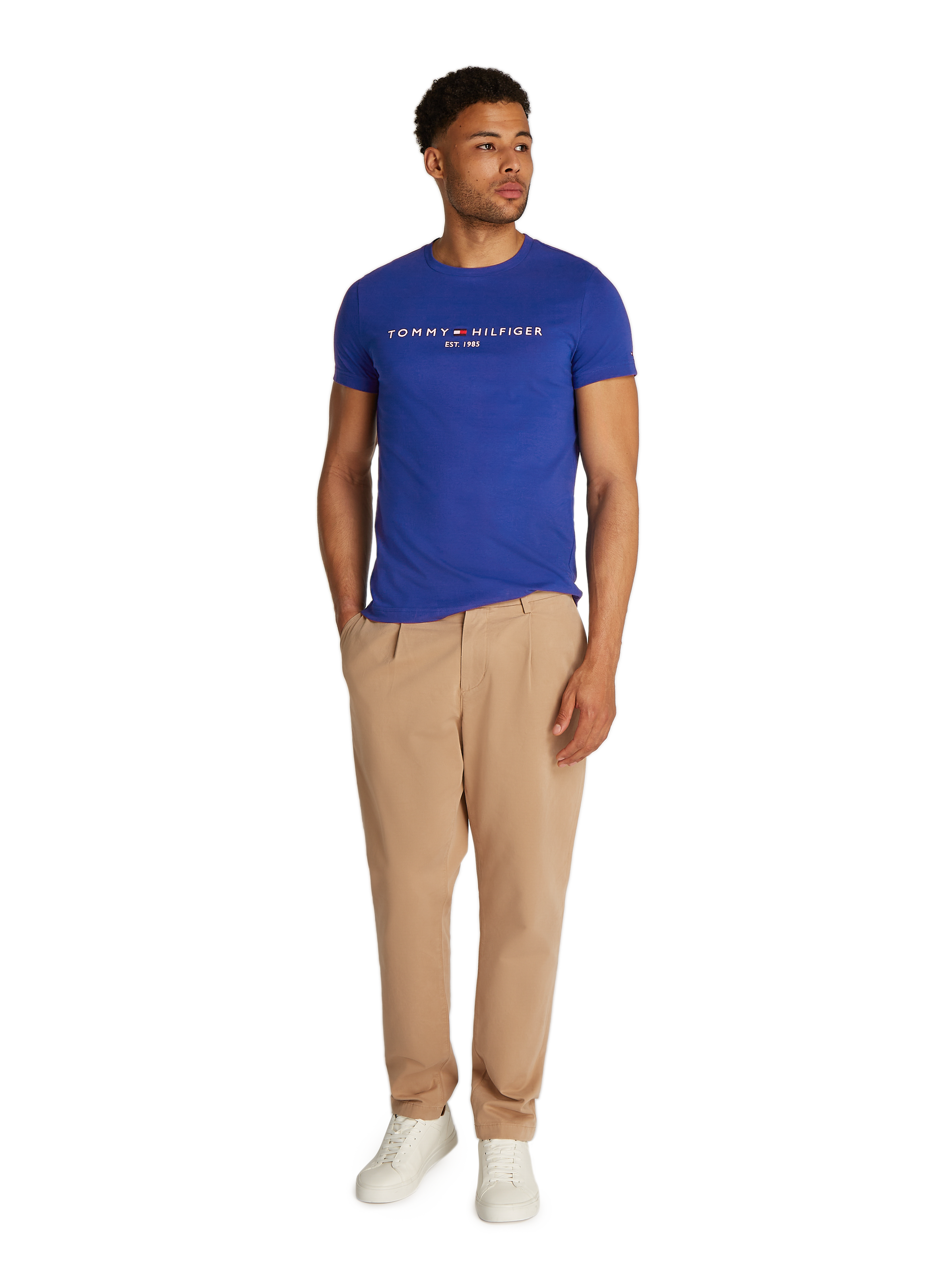 Cotton T-shirt TOMMY HILFIGER Blue