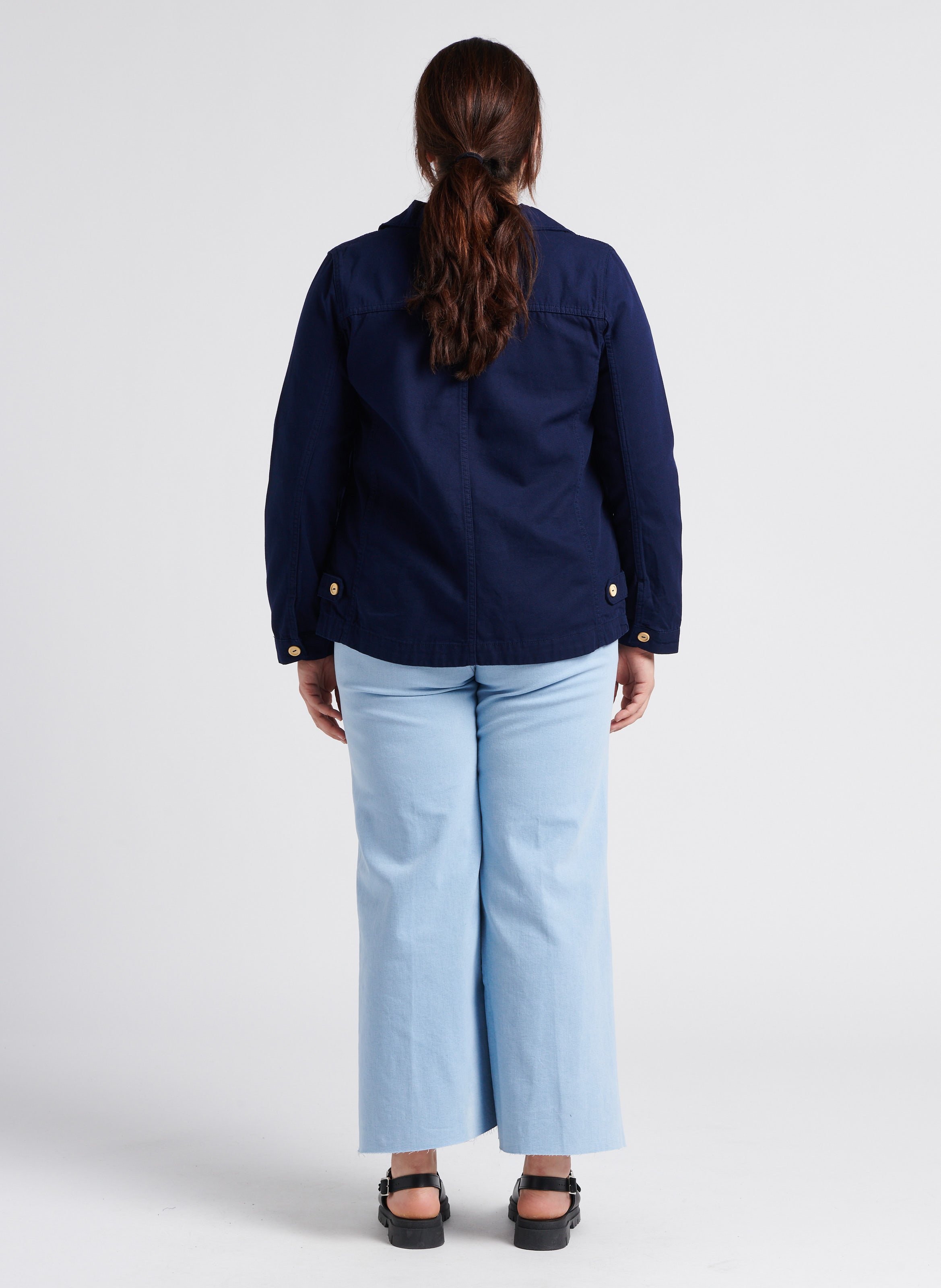 Veste pêcheur droite en coton ARMOR-LUX Bleu