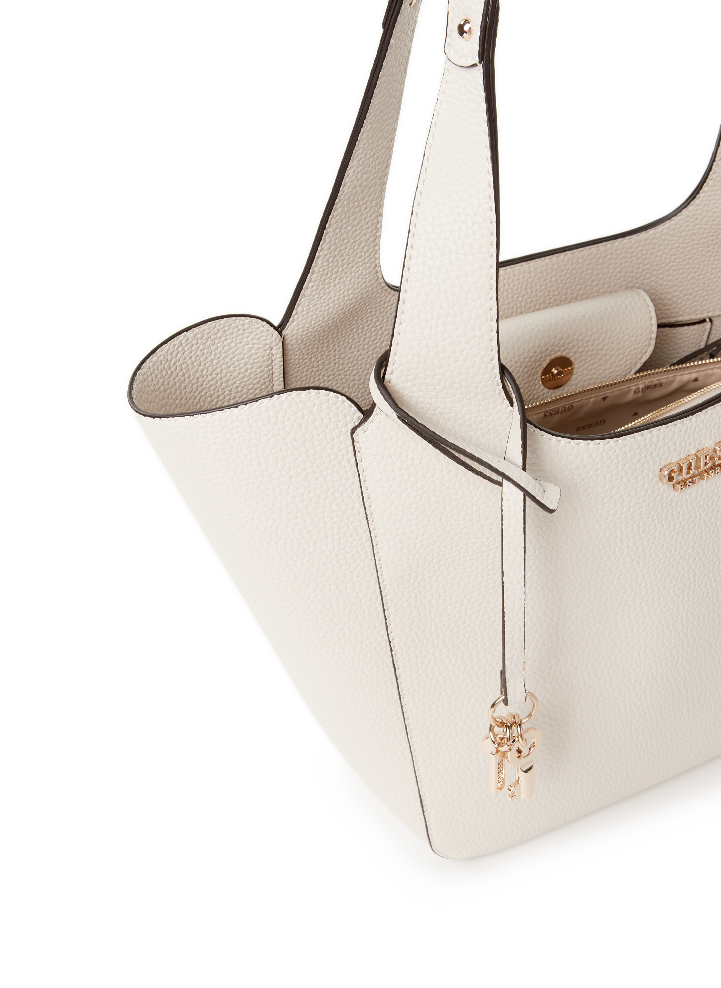 Large handbag Helina GUESS Beige