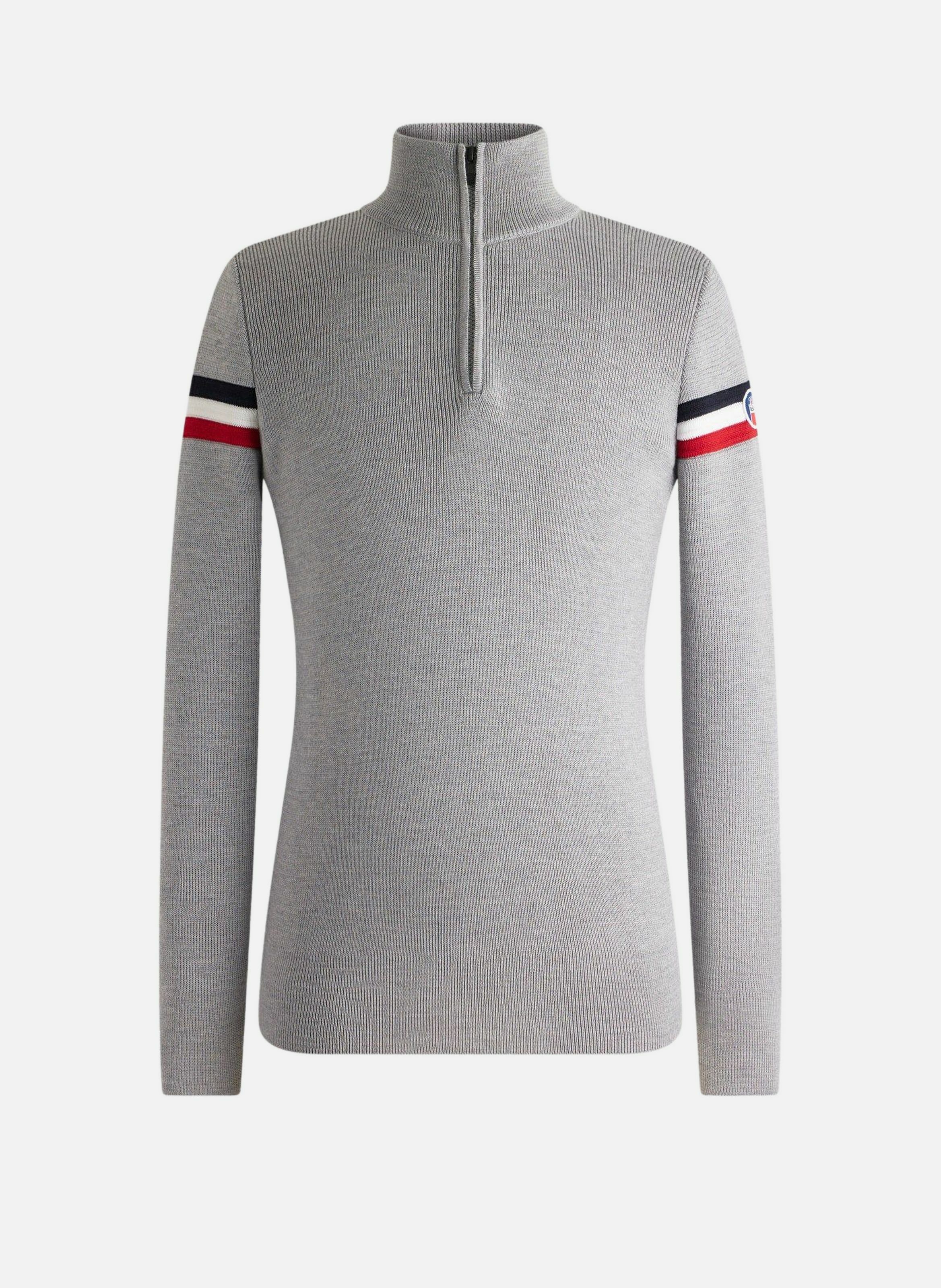 Pull wengen col montant coupe regular FUSALP Gris