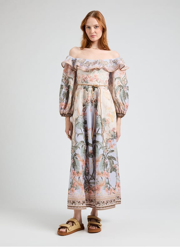 Robe midi bustier Wylie Multicolore by ZIMMERMANN ZIMMERMANN Robe midi bustier Wylie Multicolore