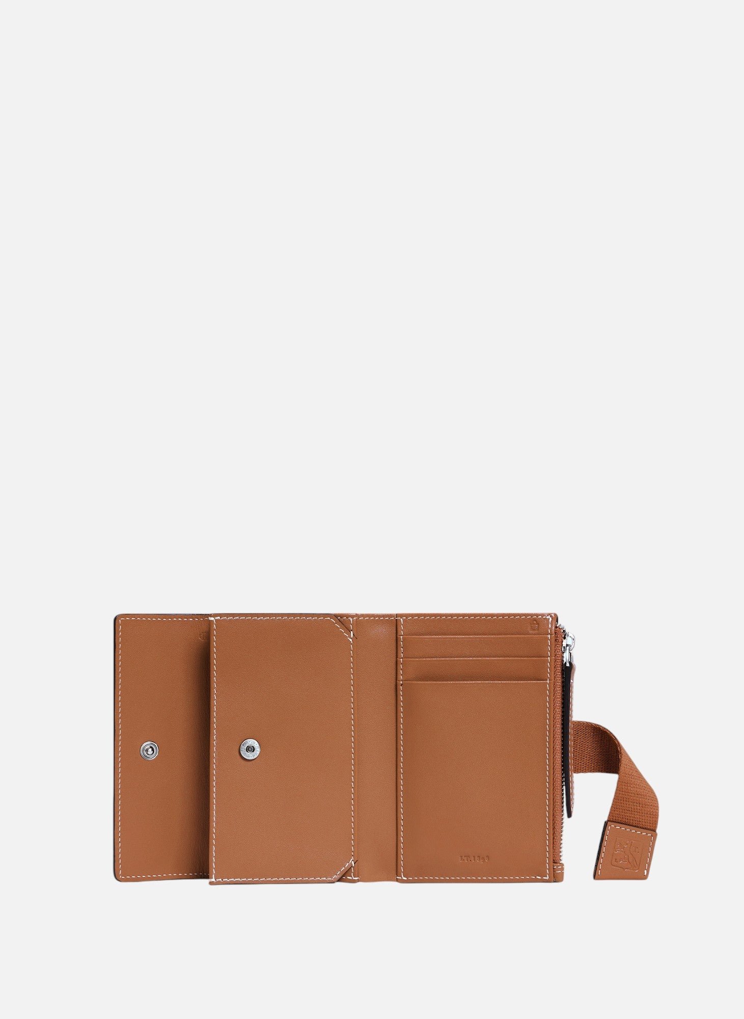 Porte cartes noah en cuir grain buffle et cuir lisse LE TANNEUR Marron