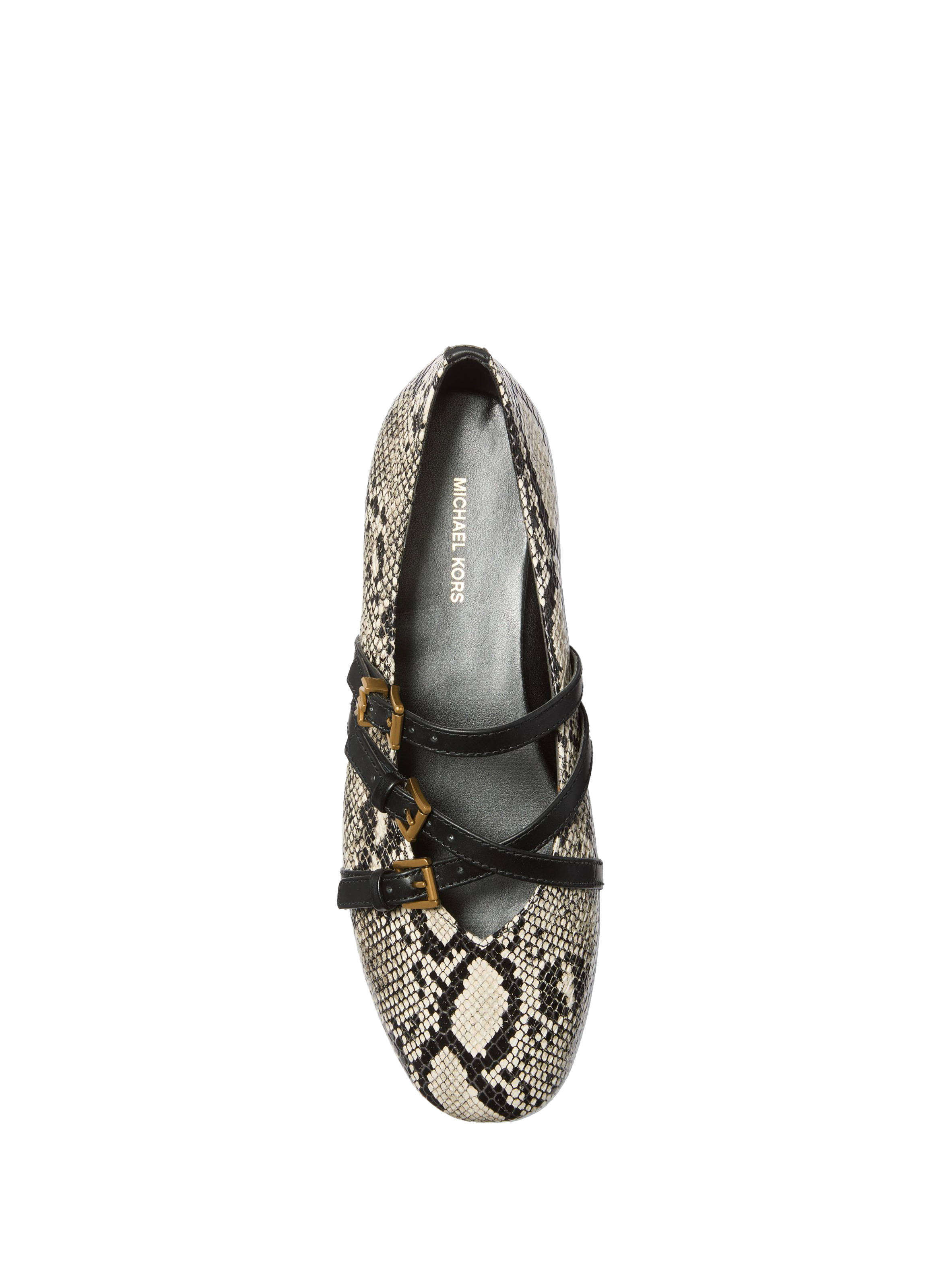 Animal print ballerina flats Grey