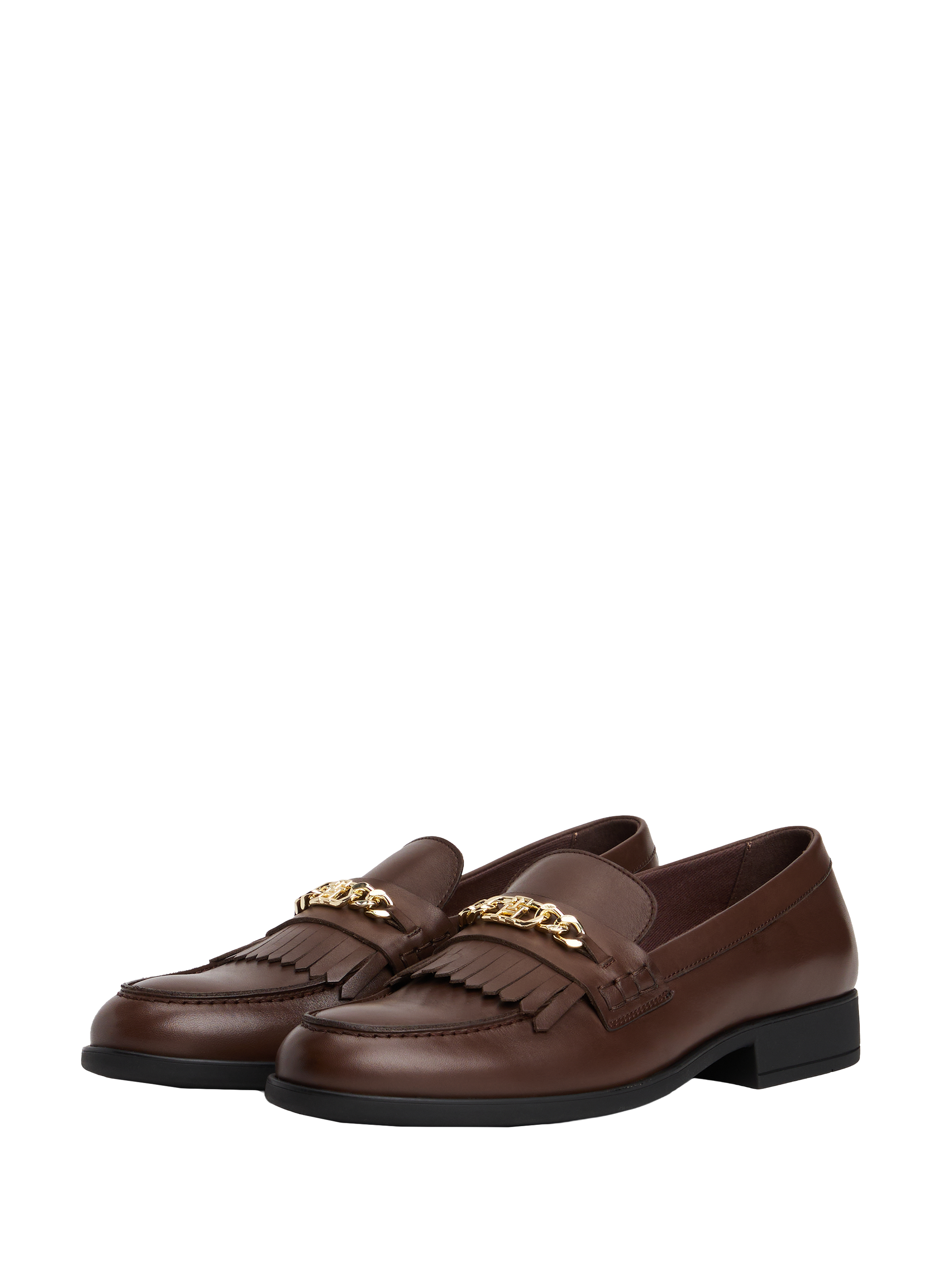 Mocassins en cuir TOMMY HILFIGER Marron