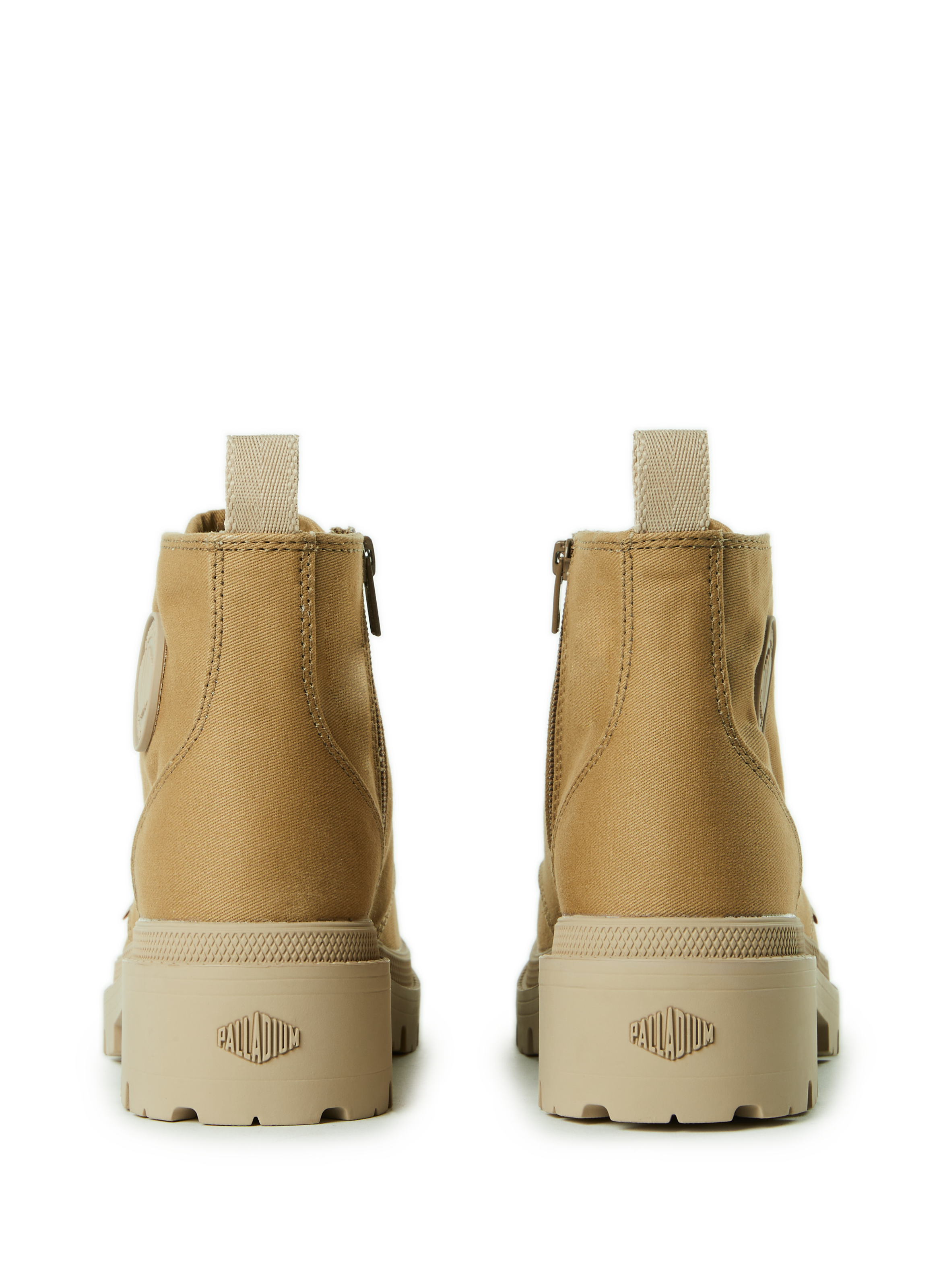 Boots unies en cuir PALLADIUM Marron