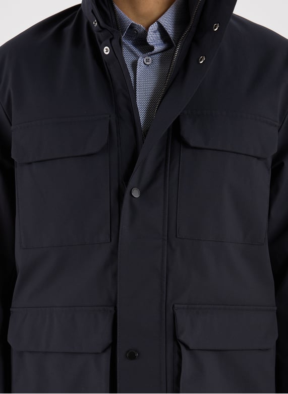 Blouson droit col montant | Bleu by ARMANI EXCHANGE Blouson droit col montant Bleu