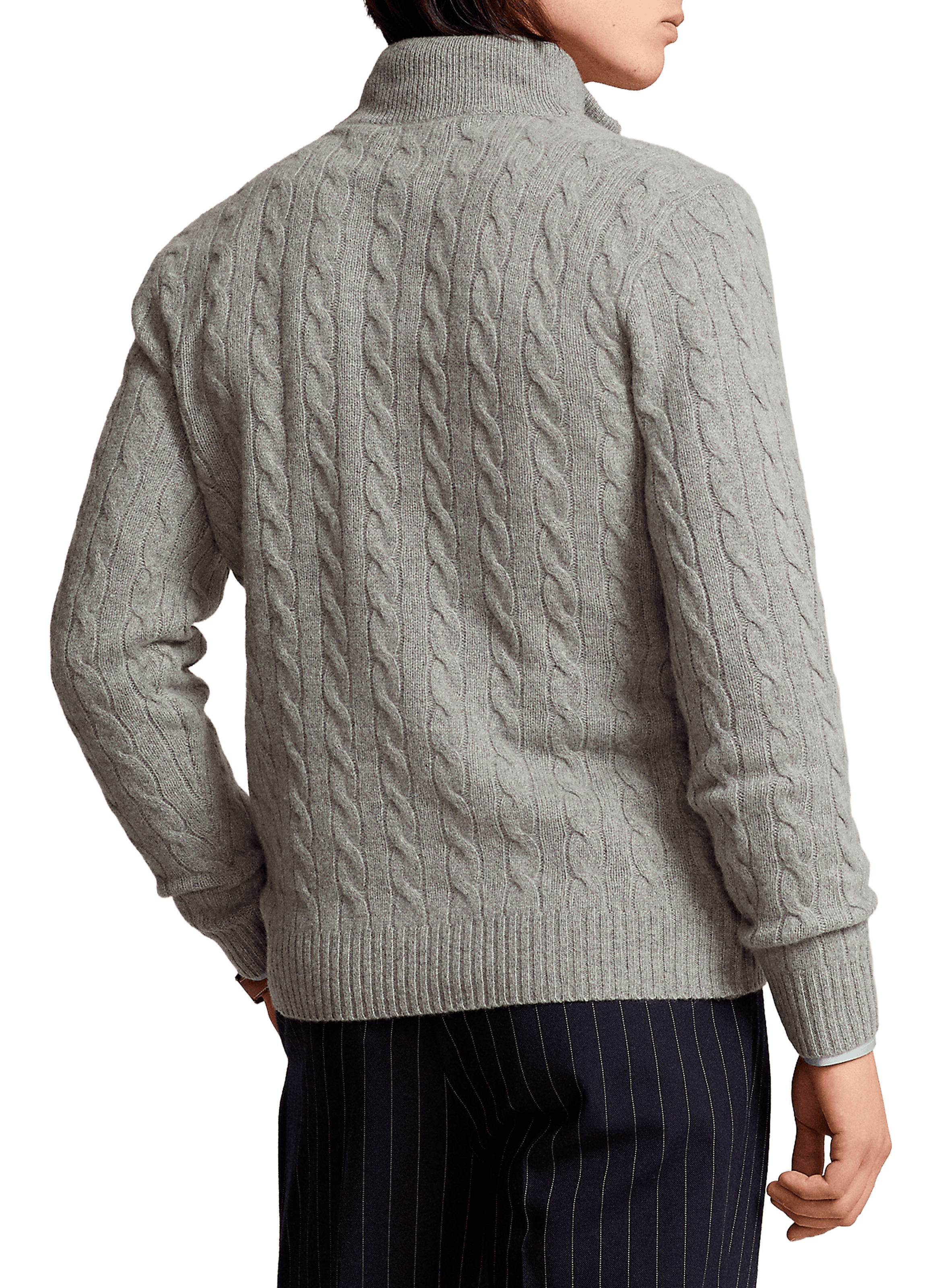 Pull en laine et cachemire POLO RALPH LAUREN Gris