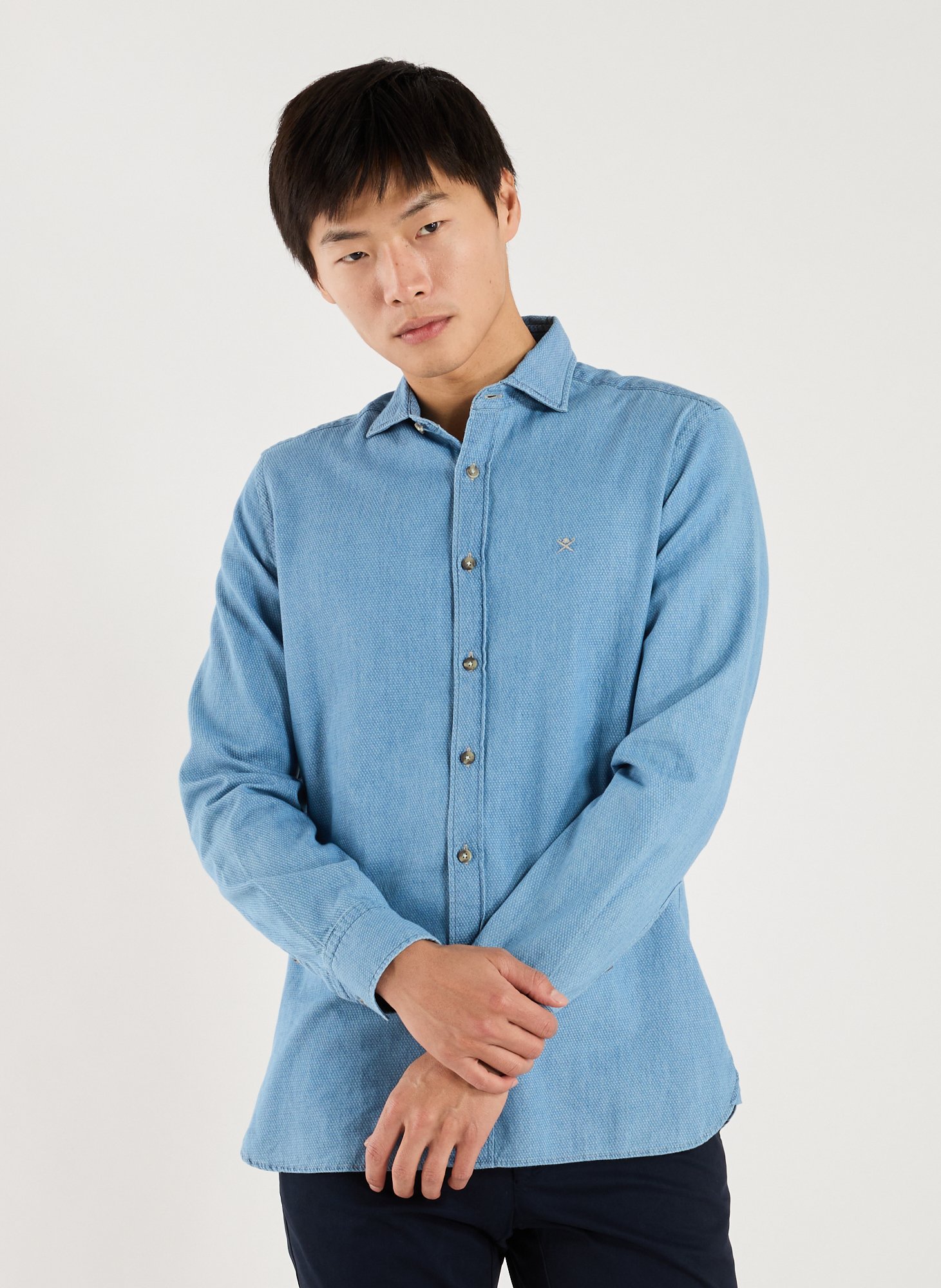 HACKETT Chemise à motif  Bleu