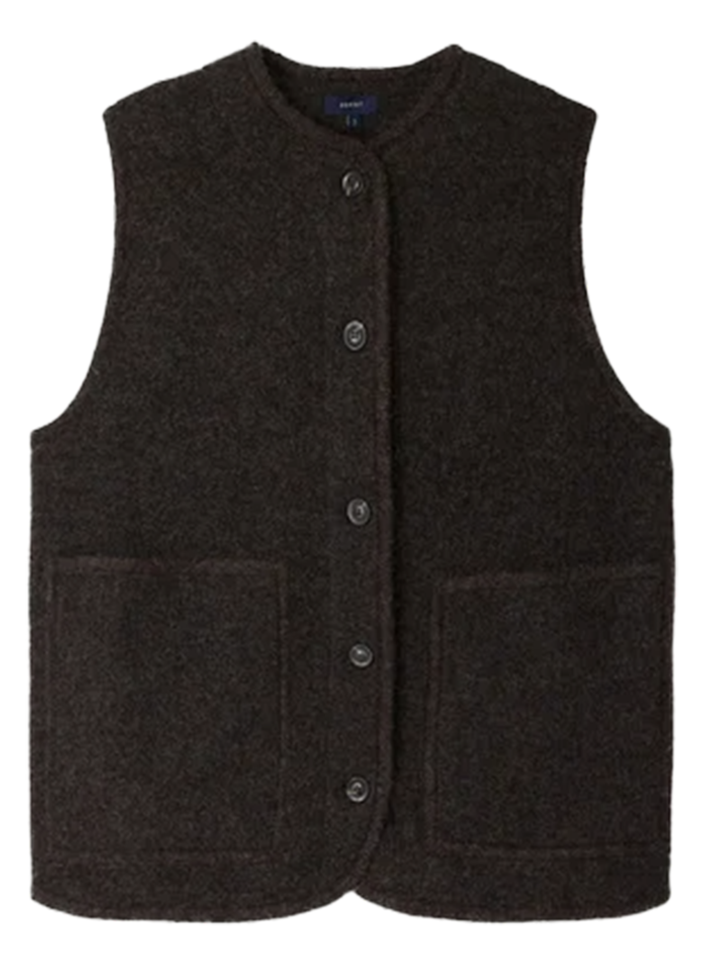 Blouson col rond en laine chicago SOEUR Marron