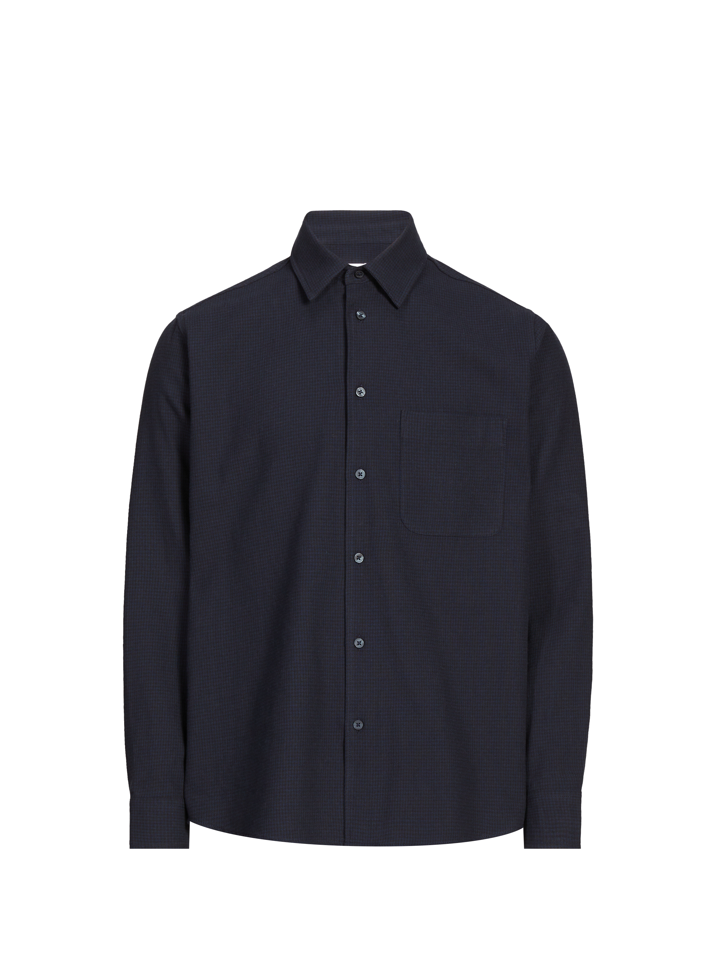 Chemise pied-de-poule en coton SAMSOE SAMSOE Bleu