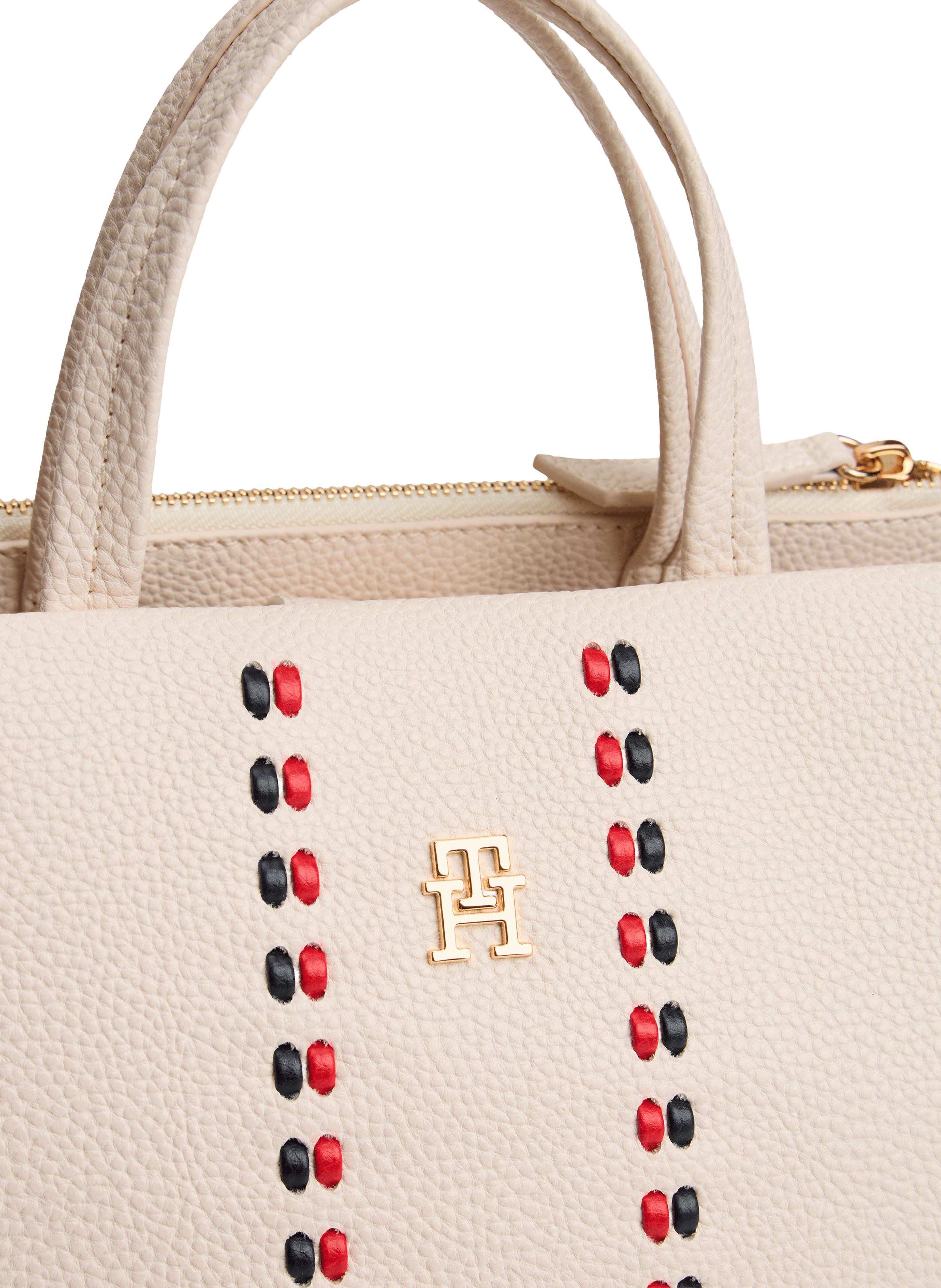 Tote bag with removable closure TOMMY HILFIGER Beige
