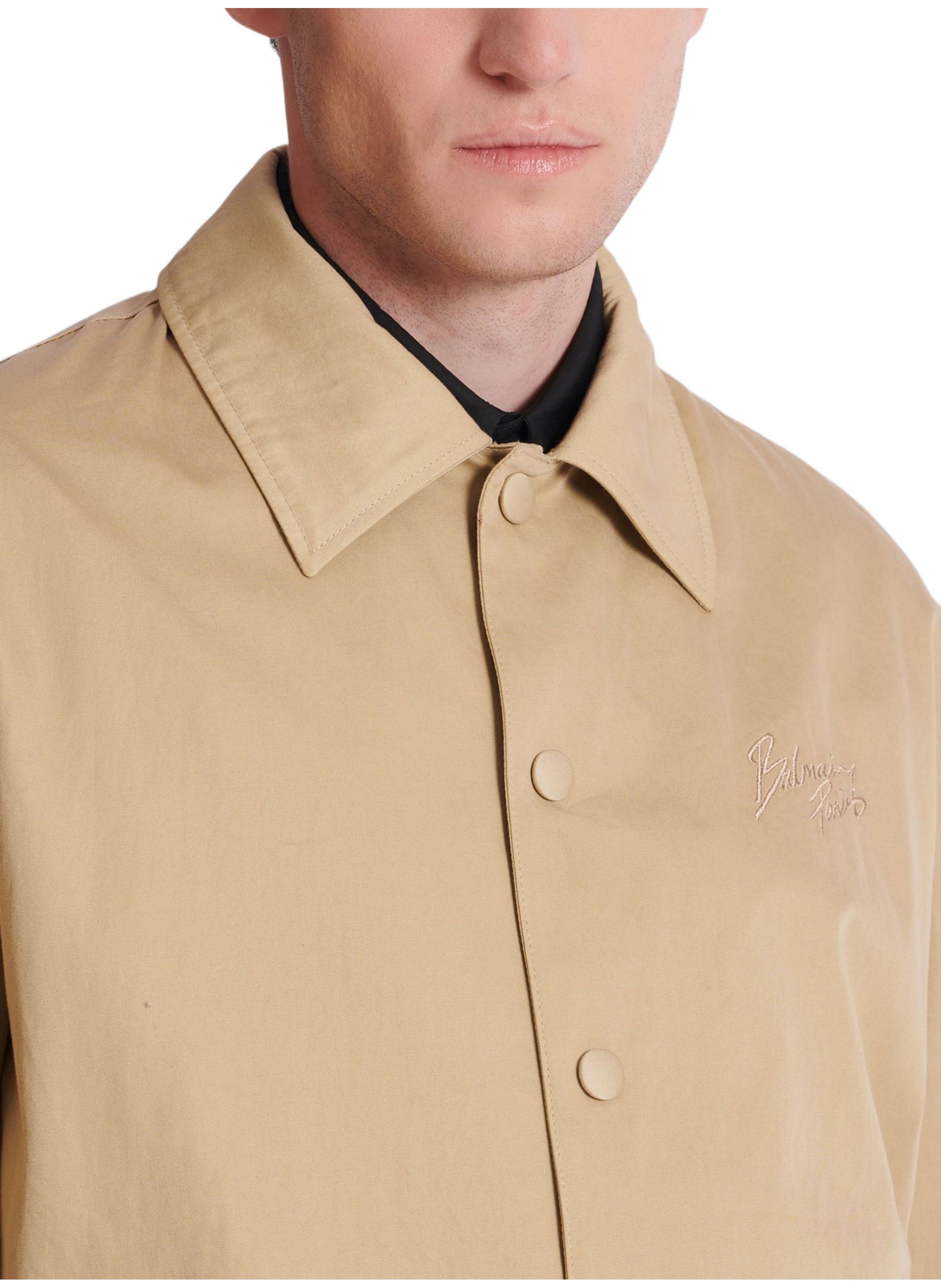Bomber en toile de coton BALMAIN Beige