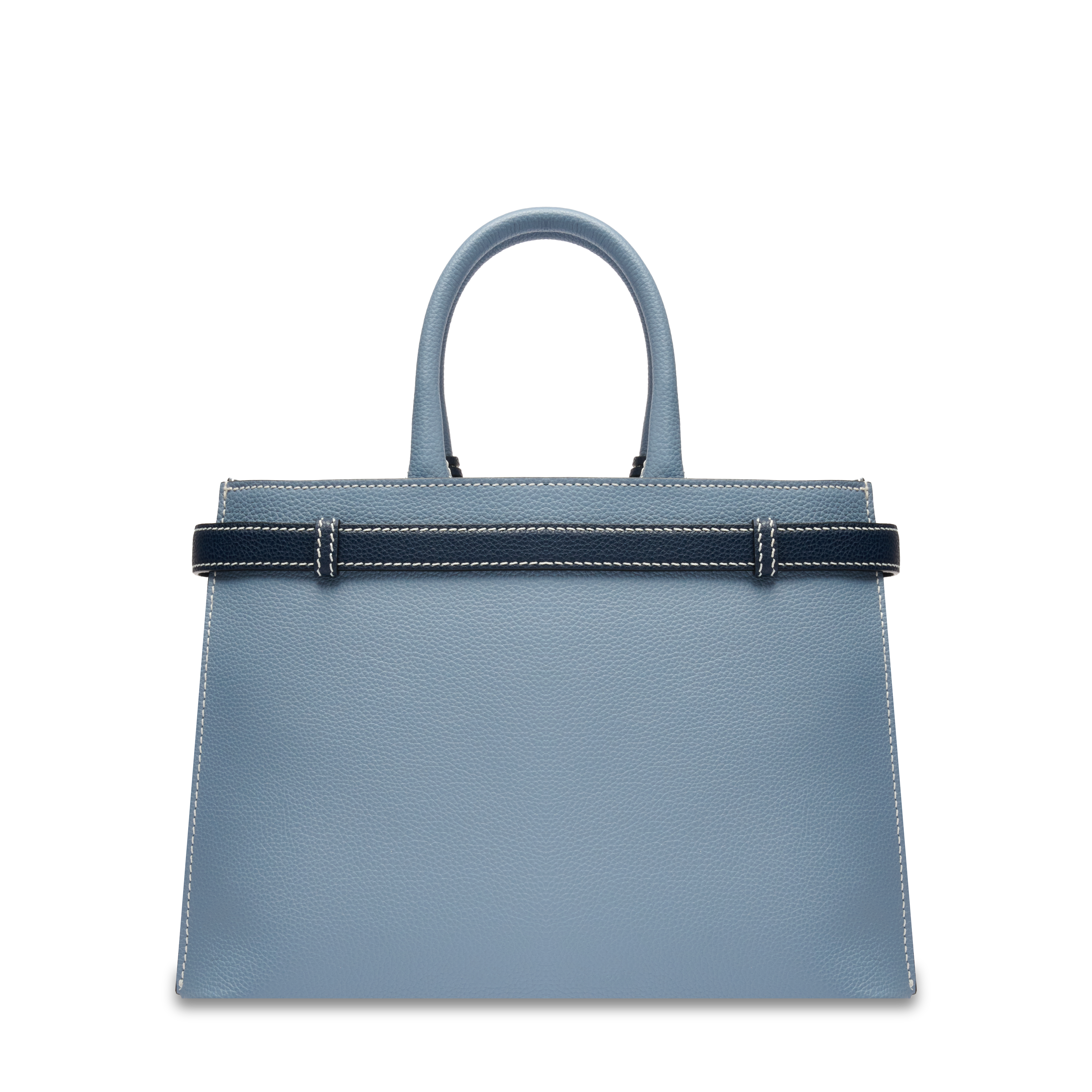Sac carryall zippé m faubourg de lancel en cuir LANCEL Bleu