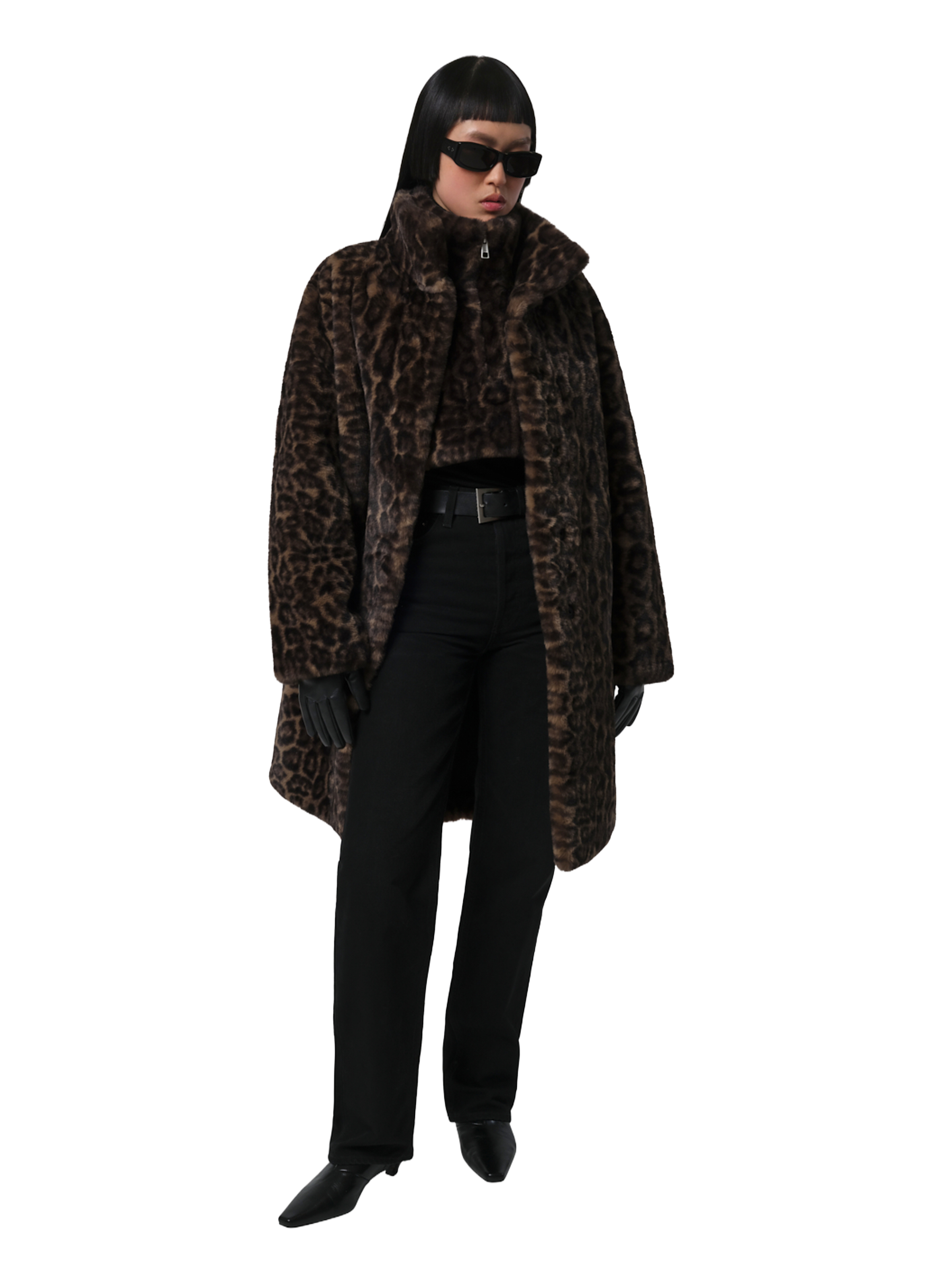 Veste courte sans manches en fourrure APPARIS Multicolore