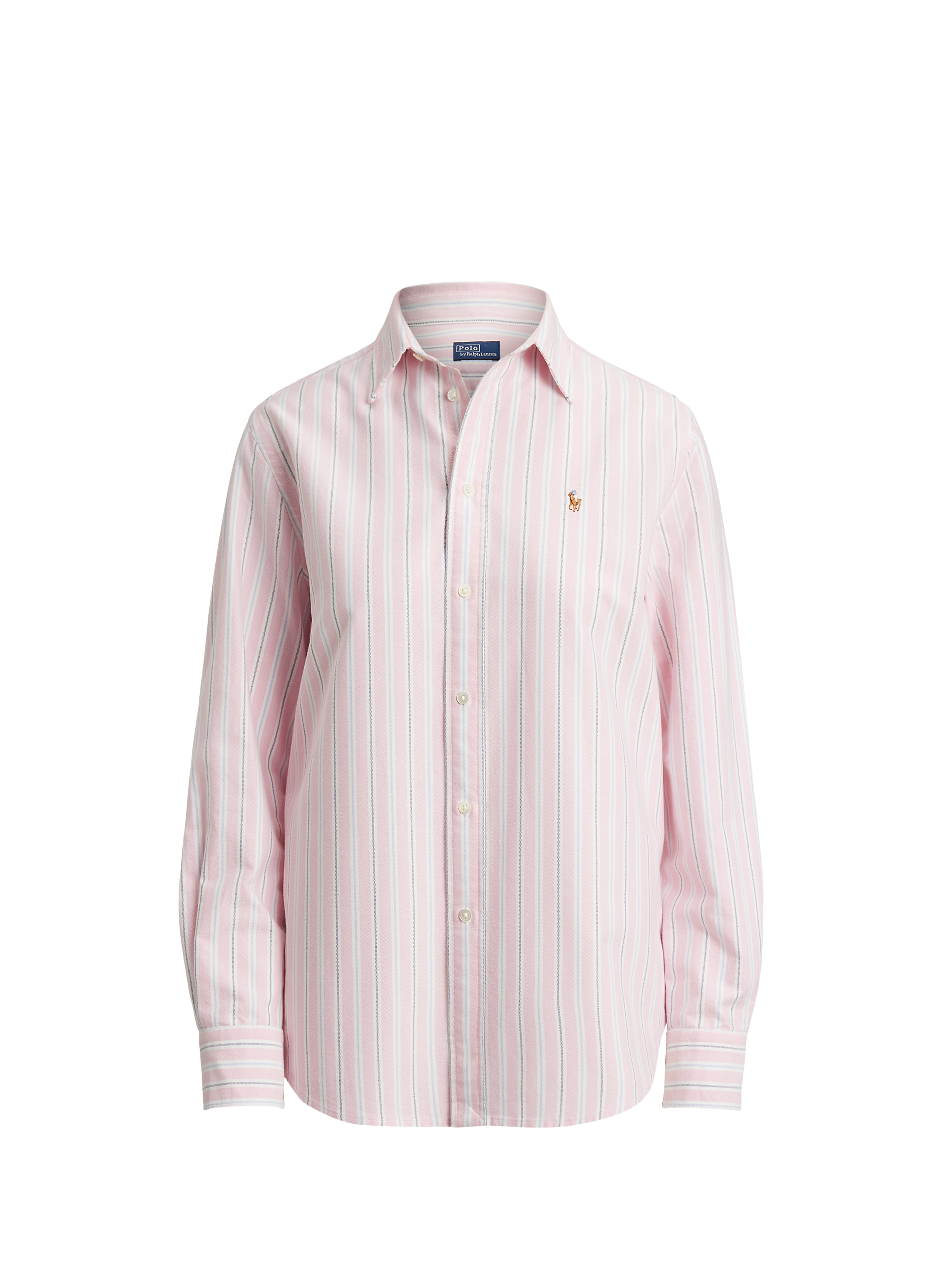 Chemise rayée en coton POLO RALPH LAUREN Rose