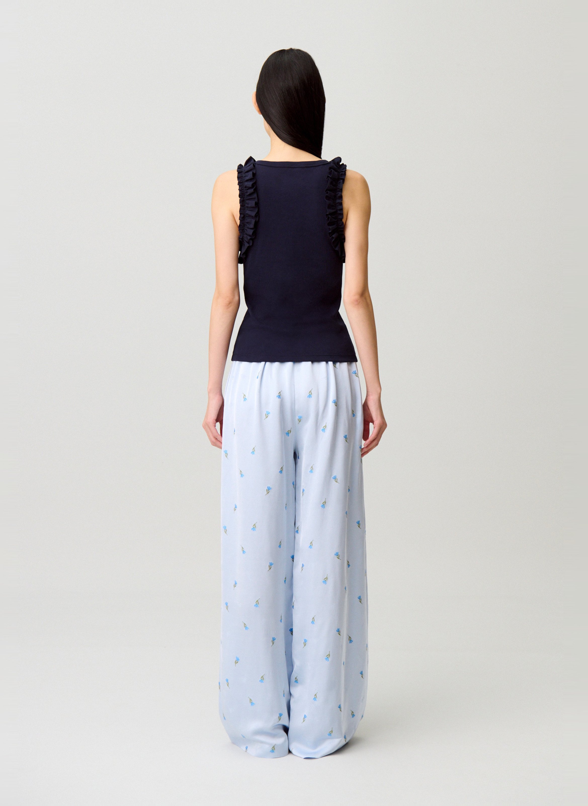 Top col rond CLAUDIE PIERLOT Bleu