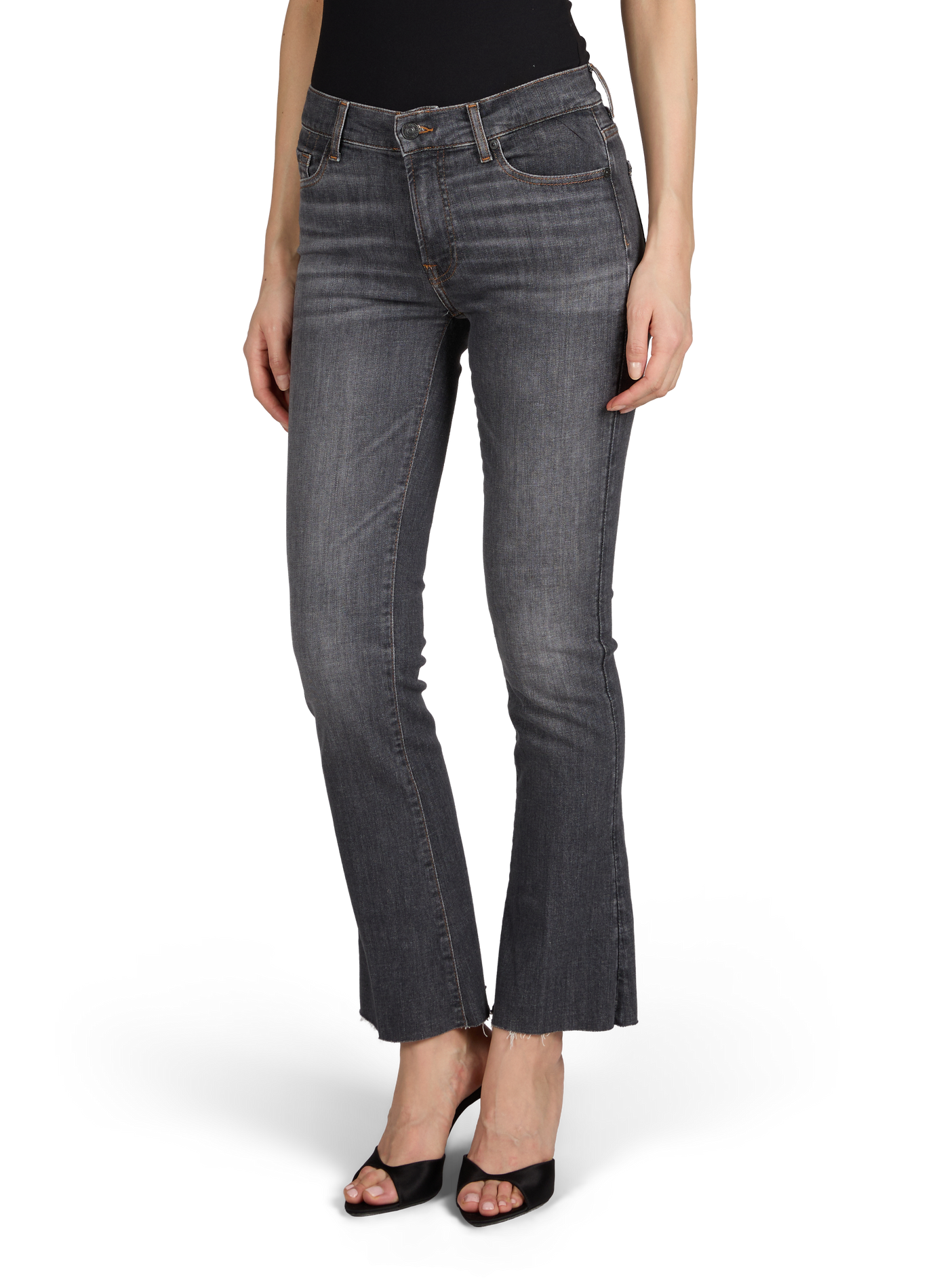 Bootcut jeans in mixed cotton 7 FOR ALL MANKIND Grey