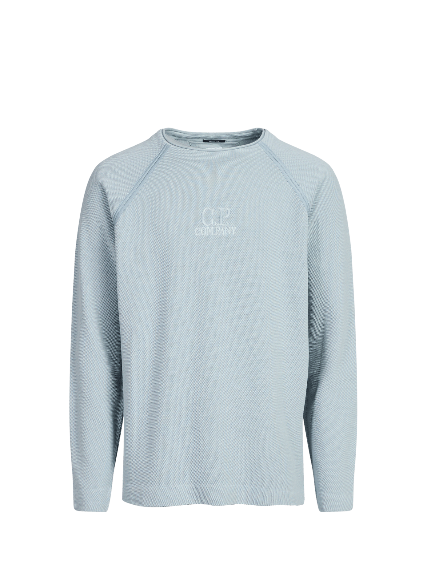 Embroidered brand cotton sweater CP COMPANY Blue