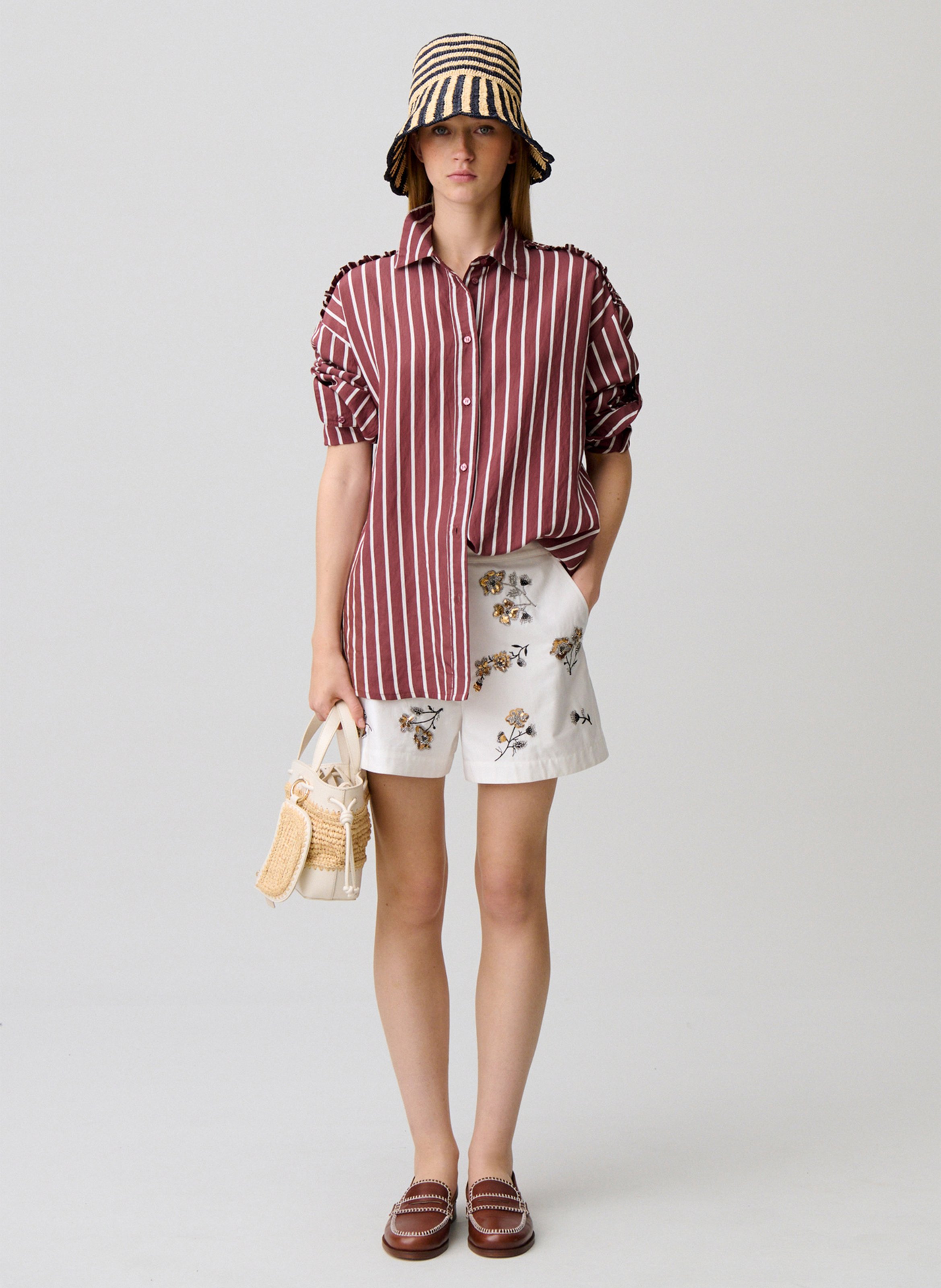 Chemise oversize à rayures CLAUDIE PIERLOT Multicolore