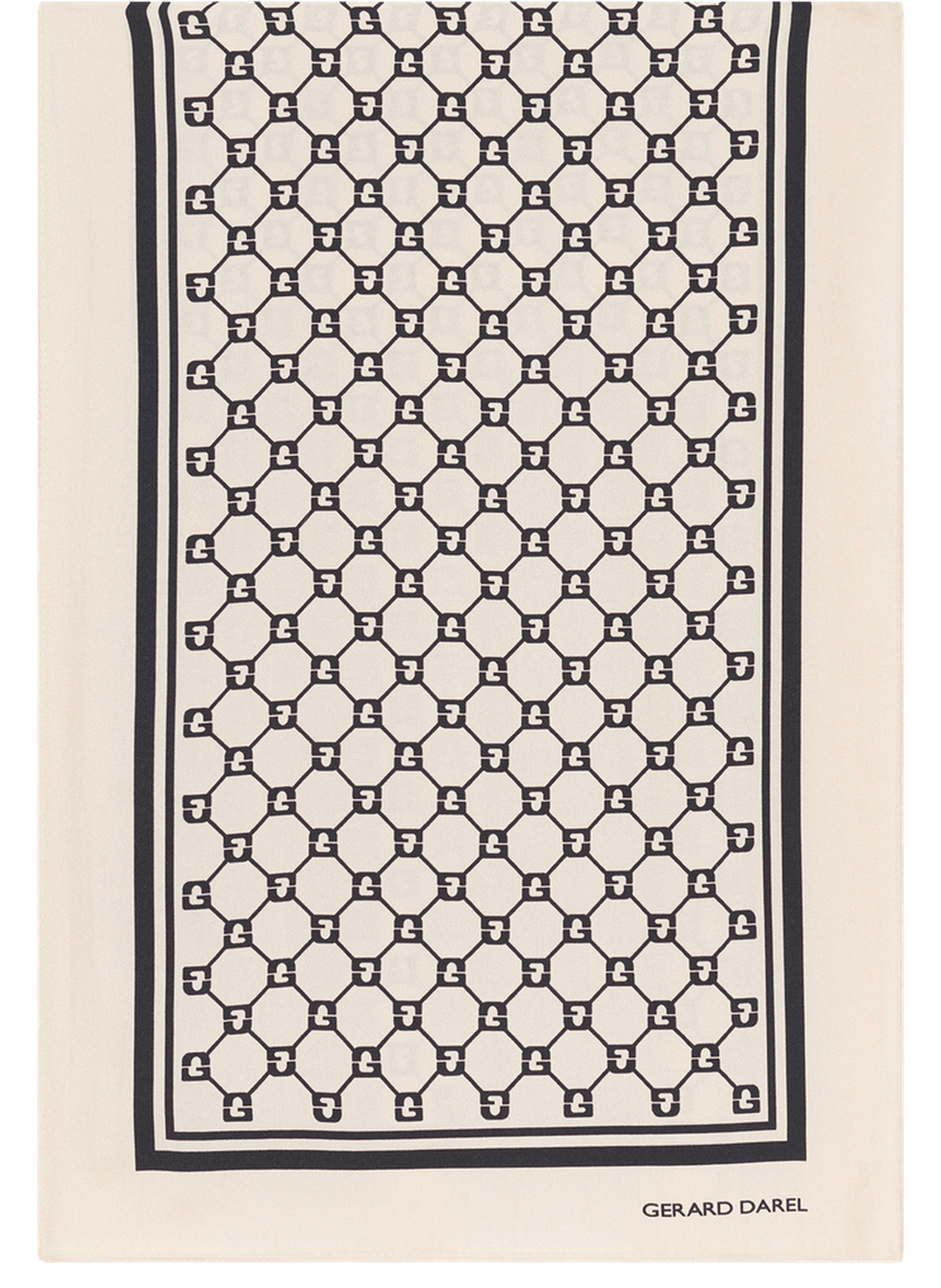 Foulard à monogramme en soie - danae GERARD DAREL Noir